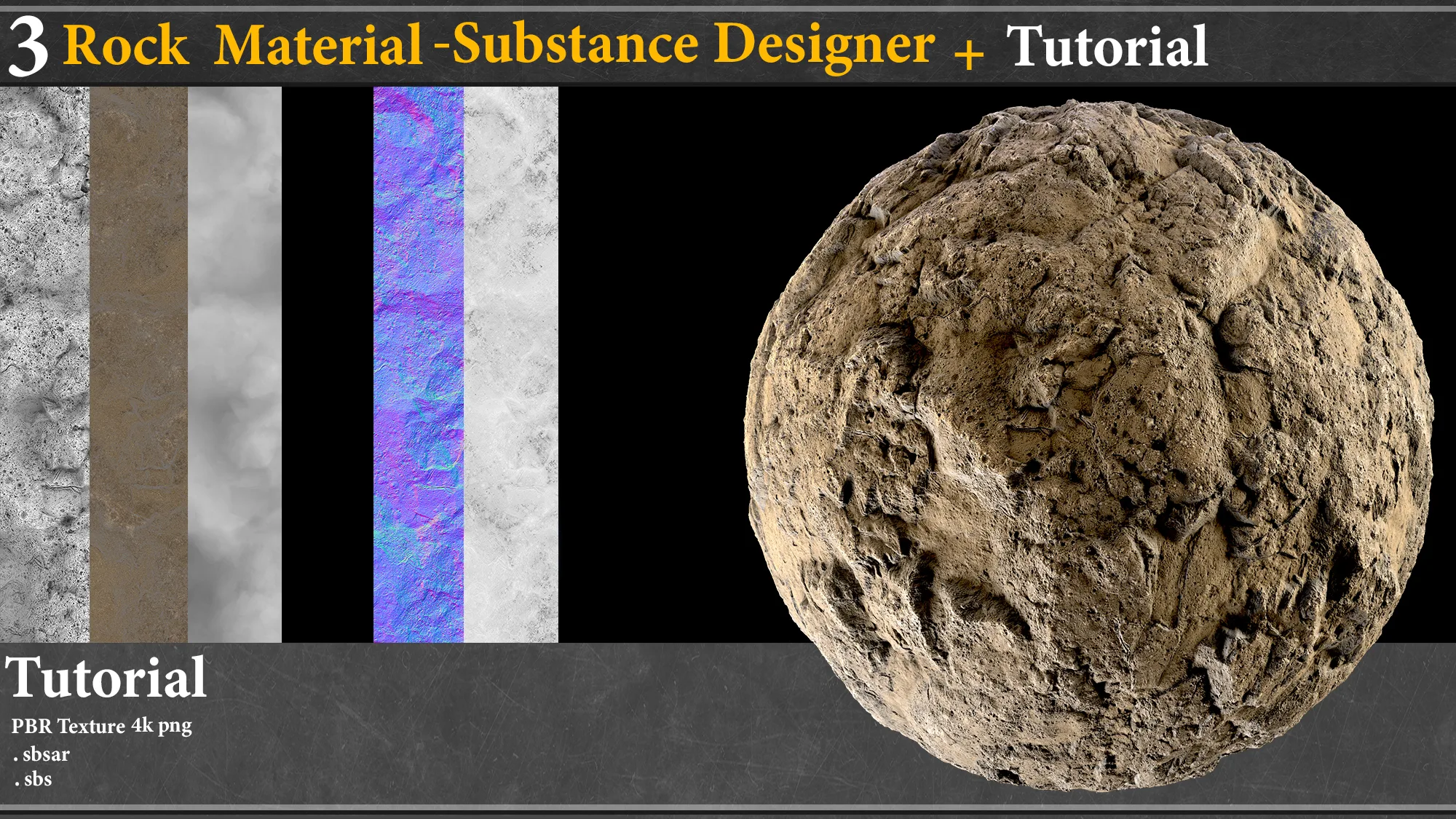 3 Rock Material - Substance Designer+ Toturial