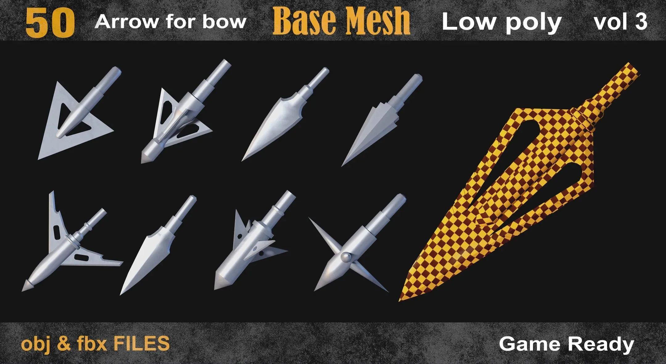 50 Arrow for bow _basemesh_vol 3