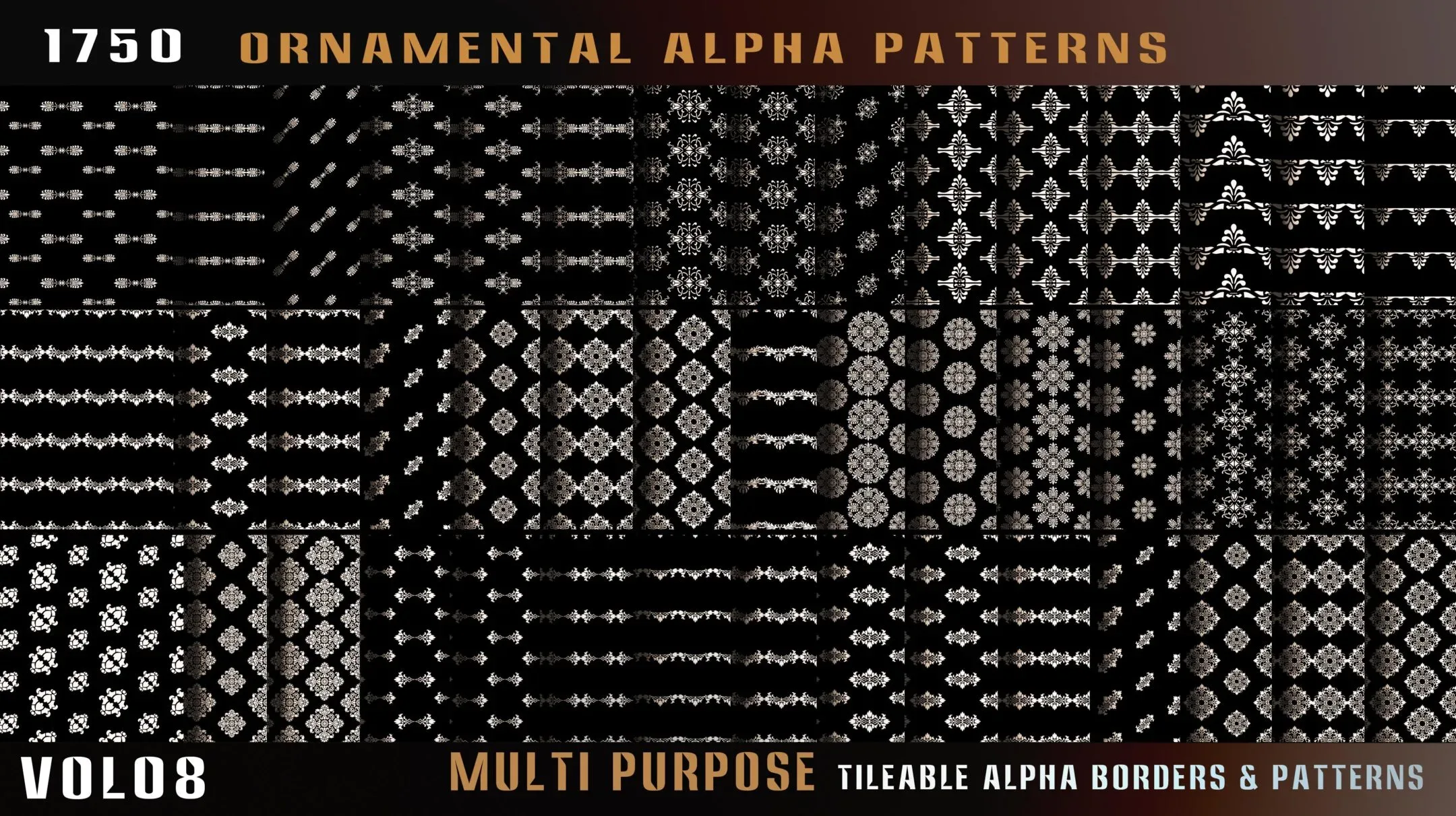 1750 ornamental alpha patterns - vol08