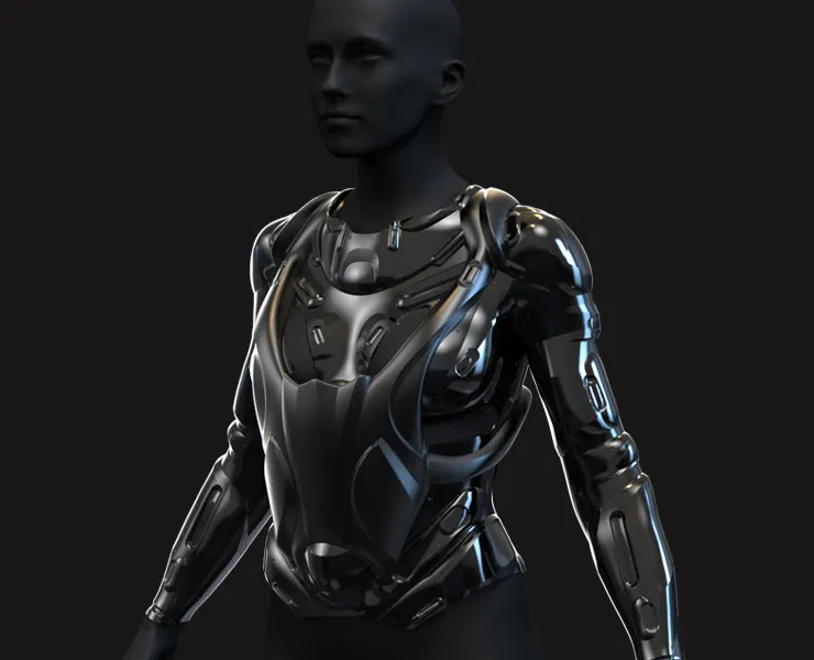 50% OFF! 27 Female Scifi Suits KitBash with Uvs - Plus ZTL - LP+HP) .obj/.fbx/.blend/