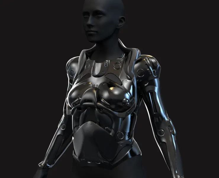 50% OFF! 27 Female Scifi Suits KitBash with Uvs - Plus ZTL - LP+HP) .obj/.fbx/.blend/