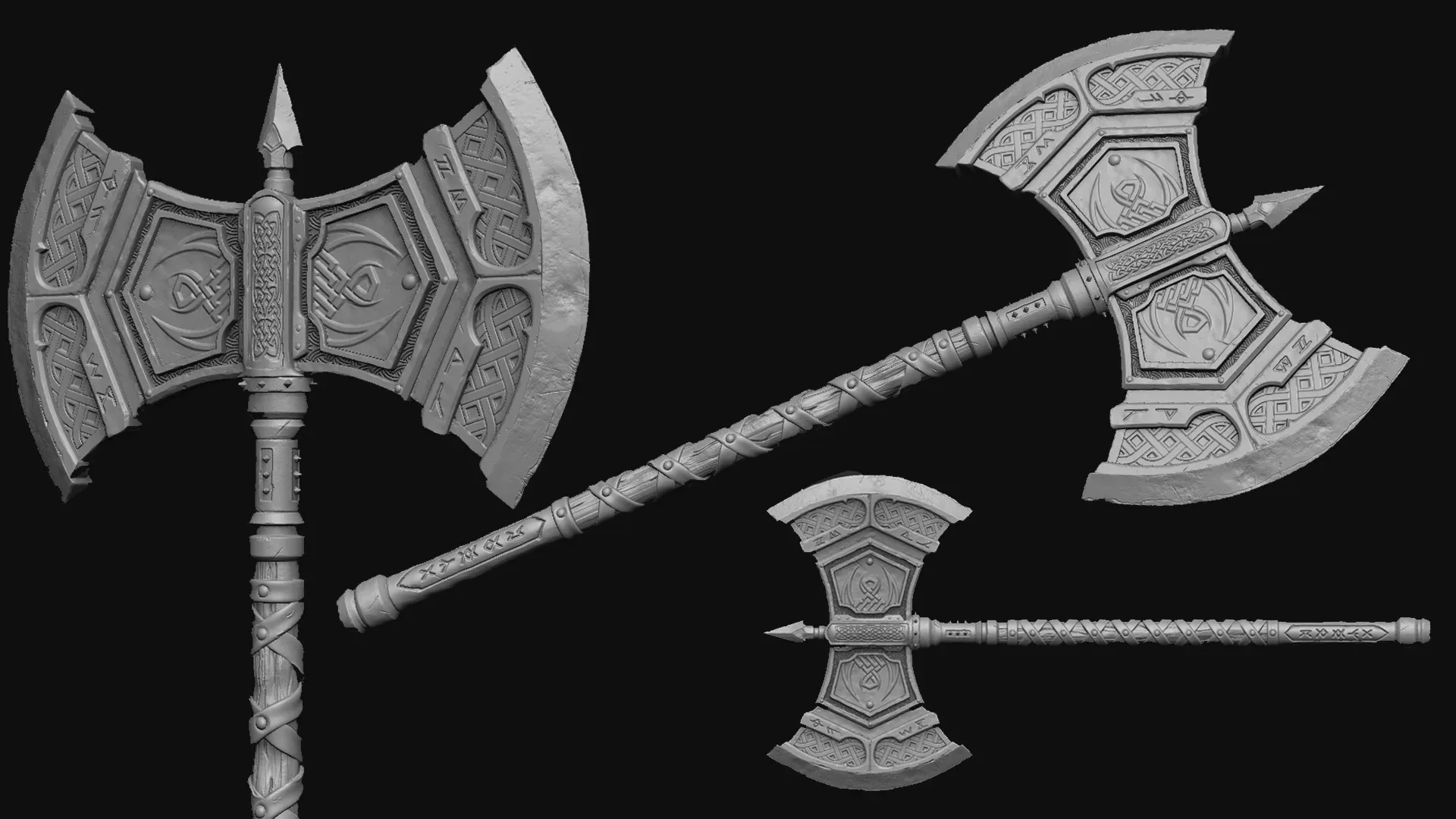 [GAMEREADY ASSET] Medieval Viking Axe