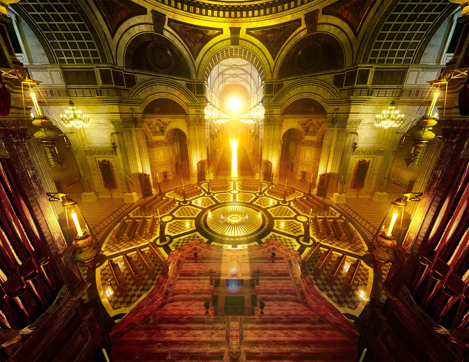 Saint Paul Cathedral Full 3D Scene, interior / exterior + Modular Kits
