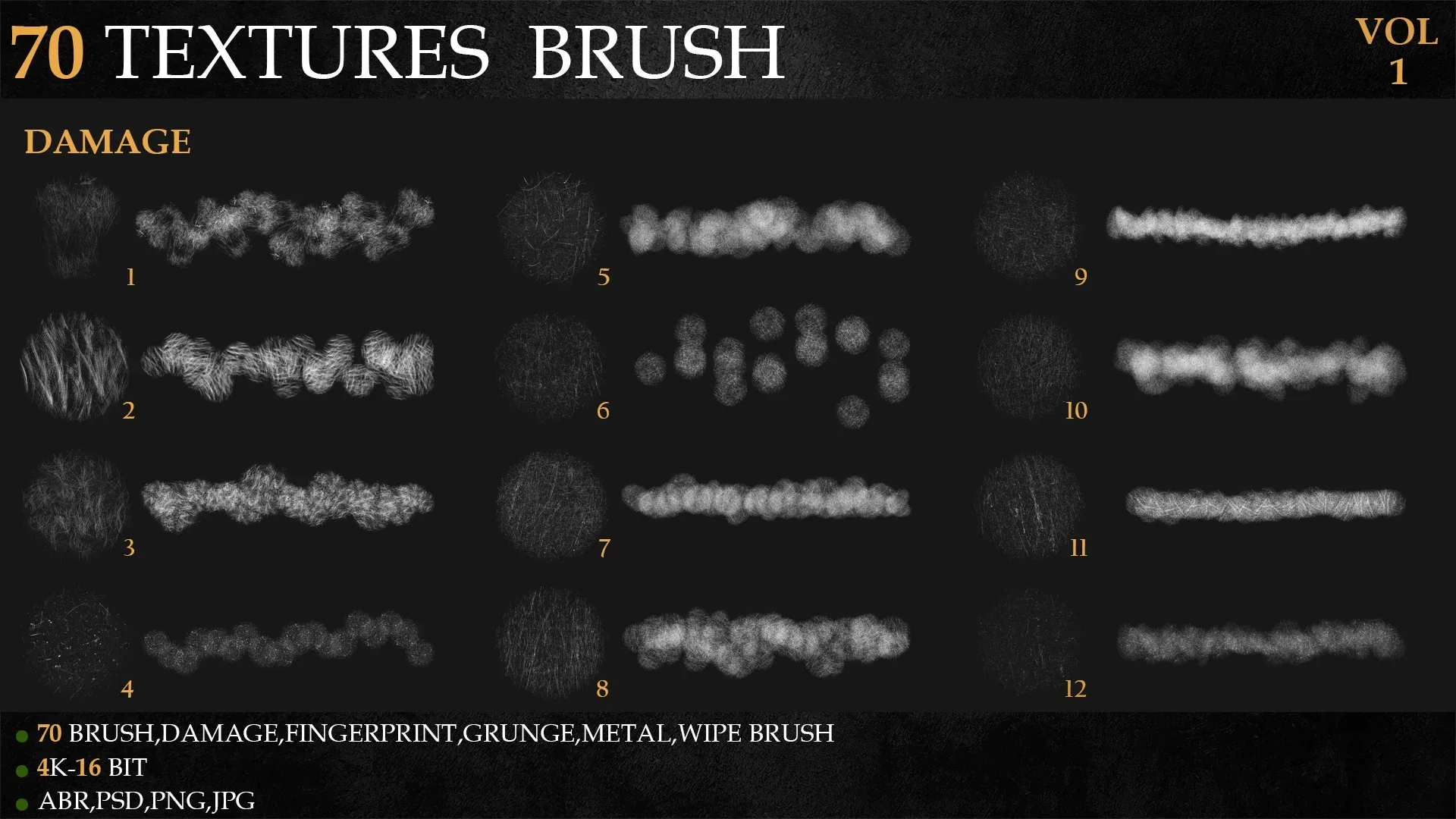 70 TEXTURES BRUSH-VOL 1