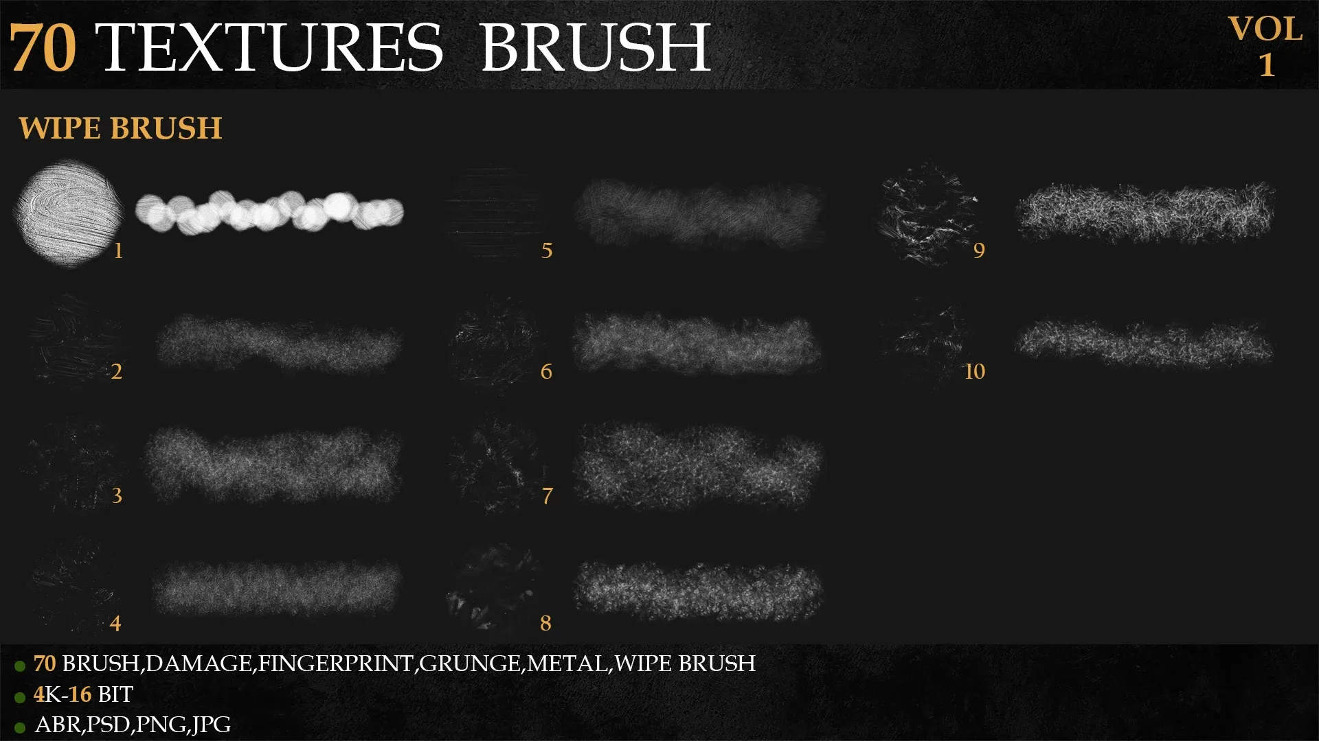 70 TEXTURES BRUSH-VOL 1