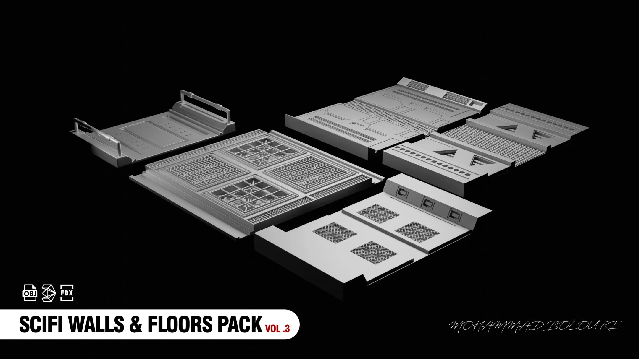 " SCI FI Walls & Floors Pack " Vol.3