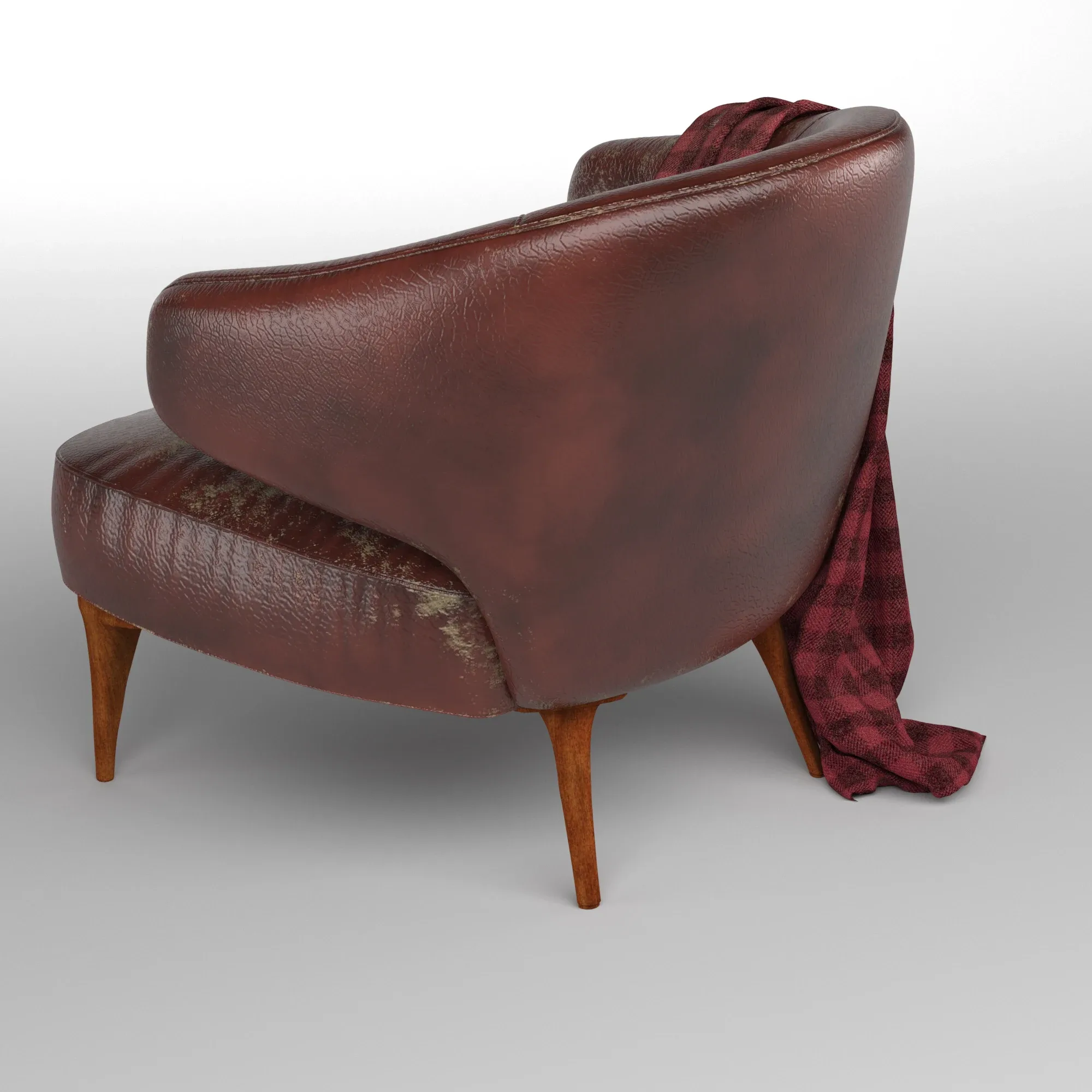 Old leather armchair