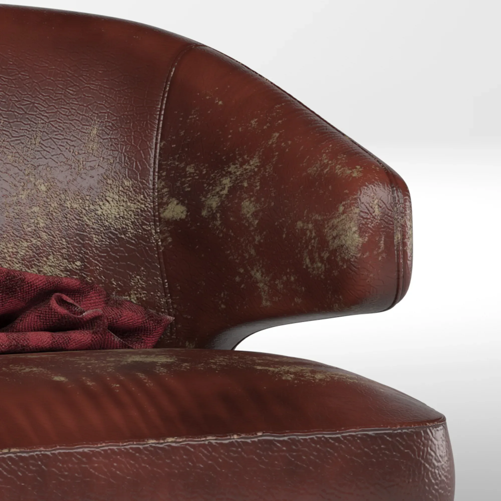 Old leather armchair