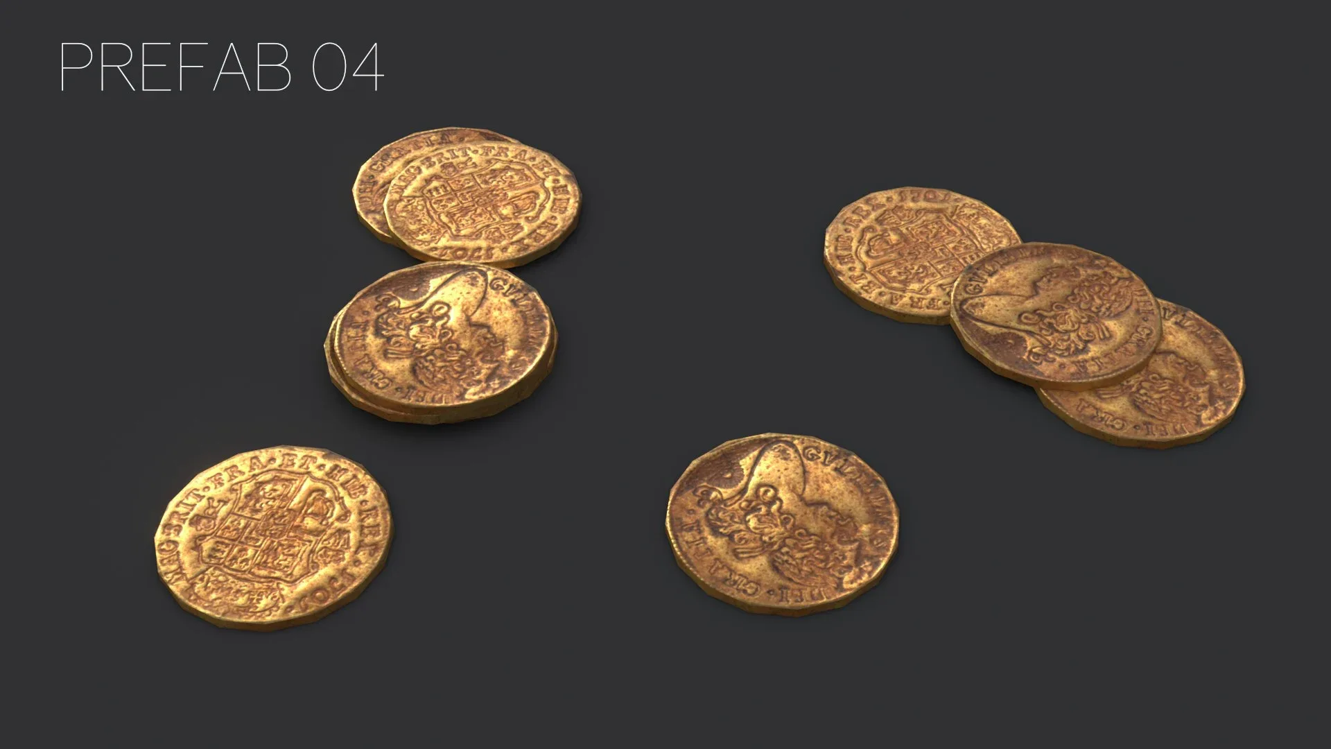 Old British Coins FlippedNormals