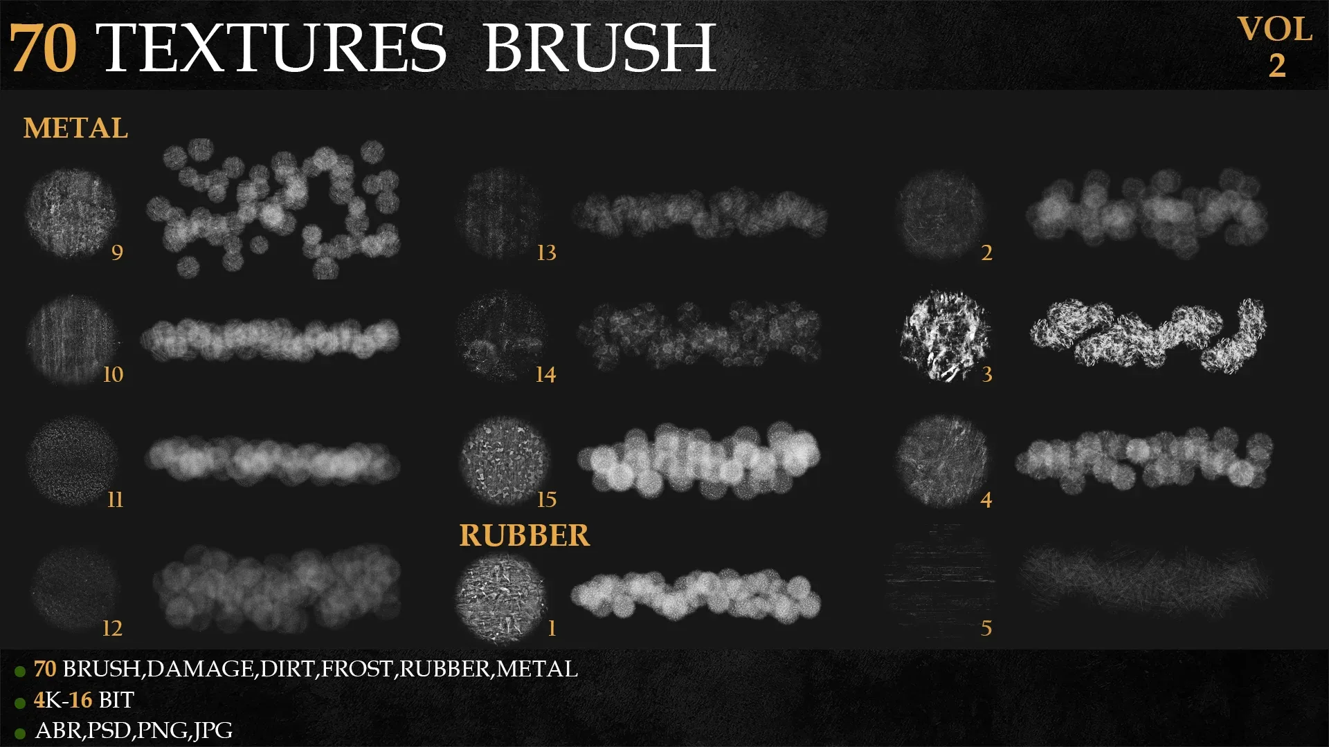 70 TEXTURES BRUSH-VOL 2