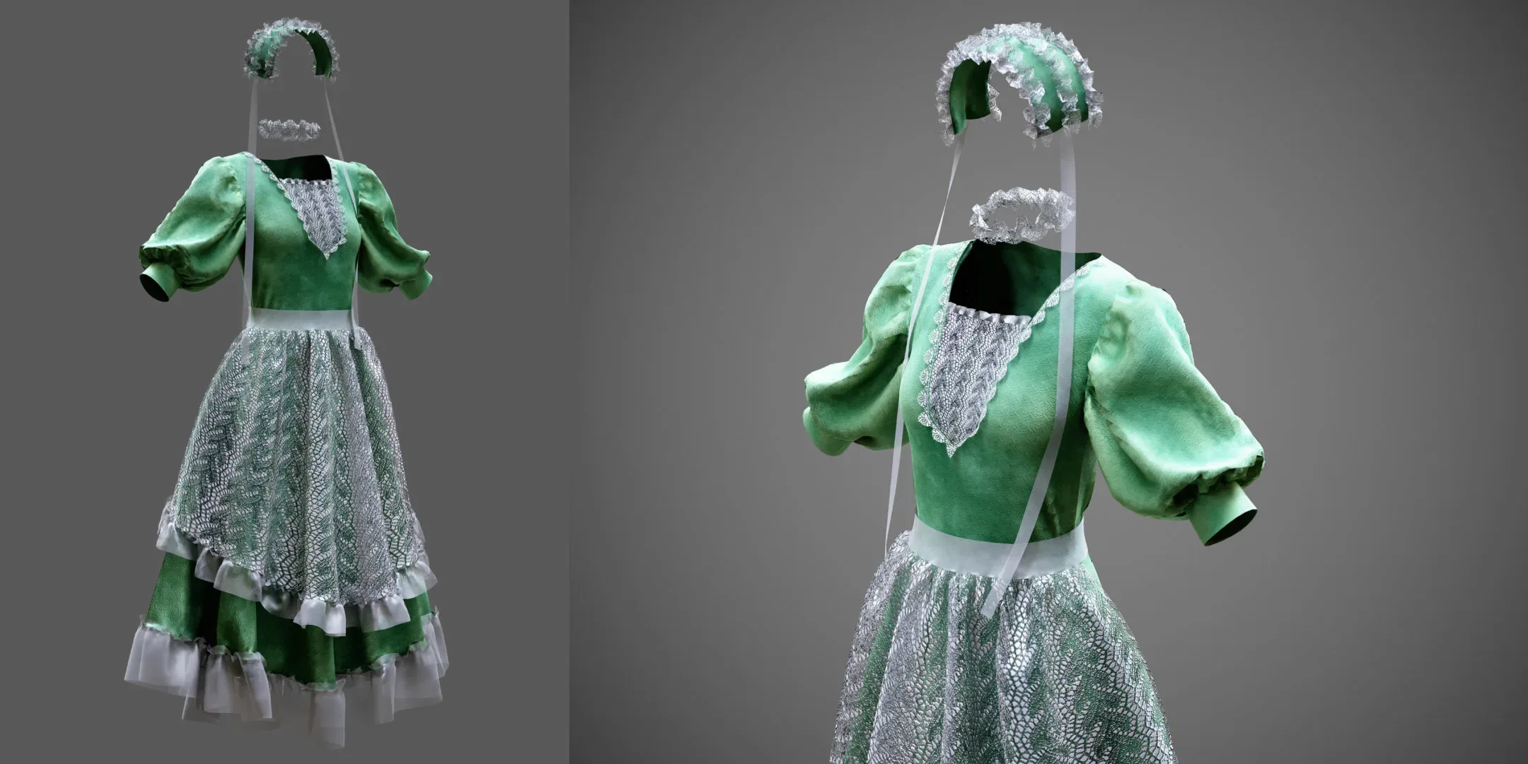 vintage classic Dress-vol.04 (Game Ready)