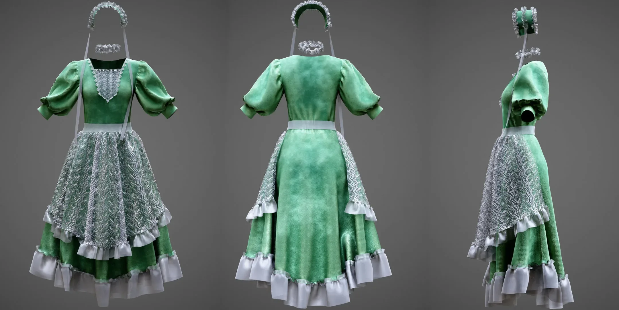 vintage classic Dress-vol.04 (Game Ready)