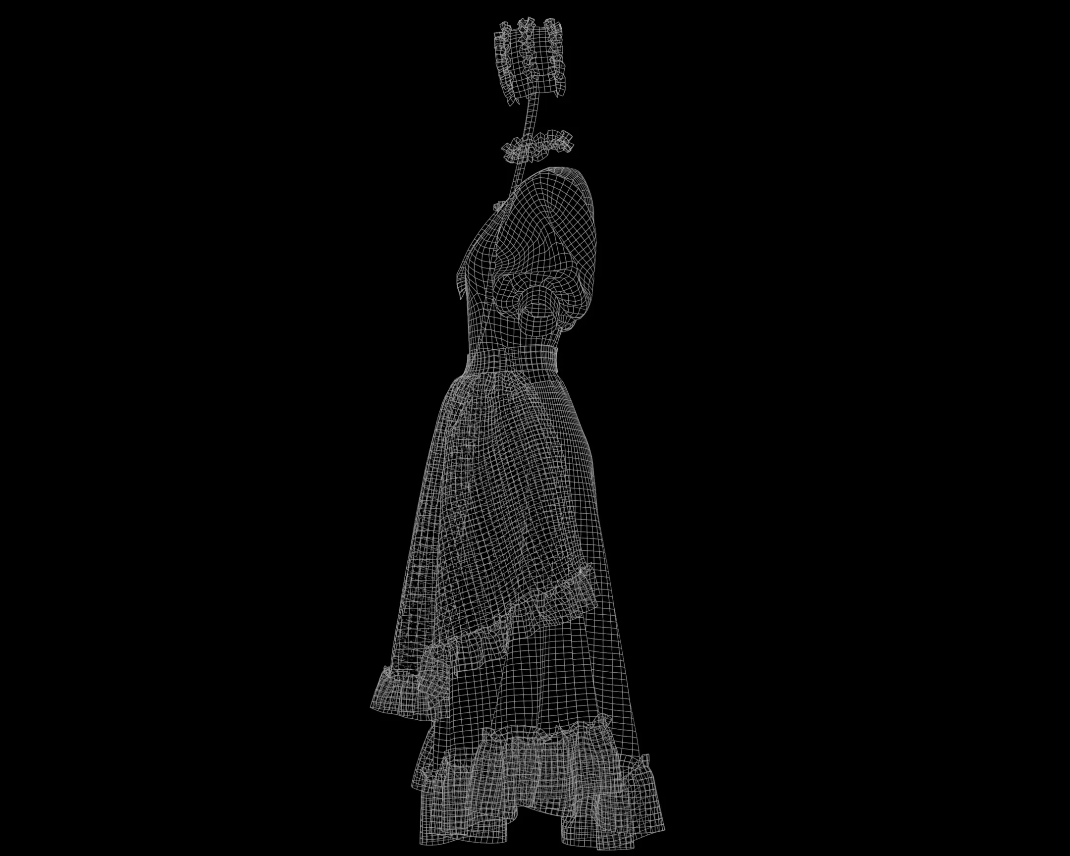 vintage classic Dress-vol.04 (Game Ready)