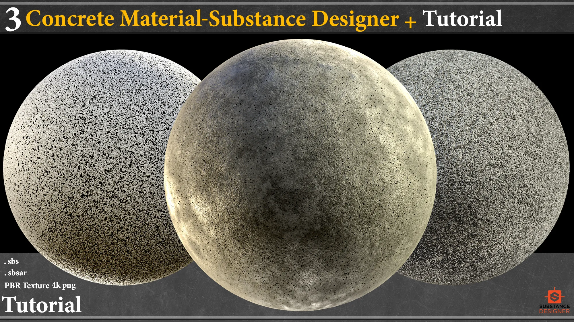 3 Concrete Material - Substance Designer+ Toturial