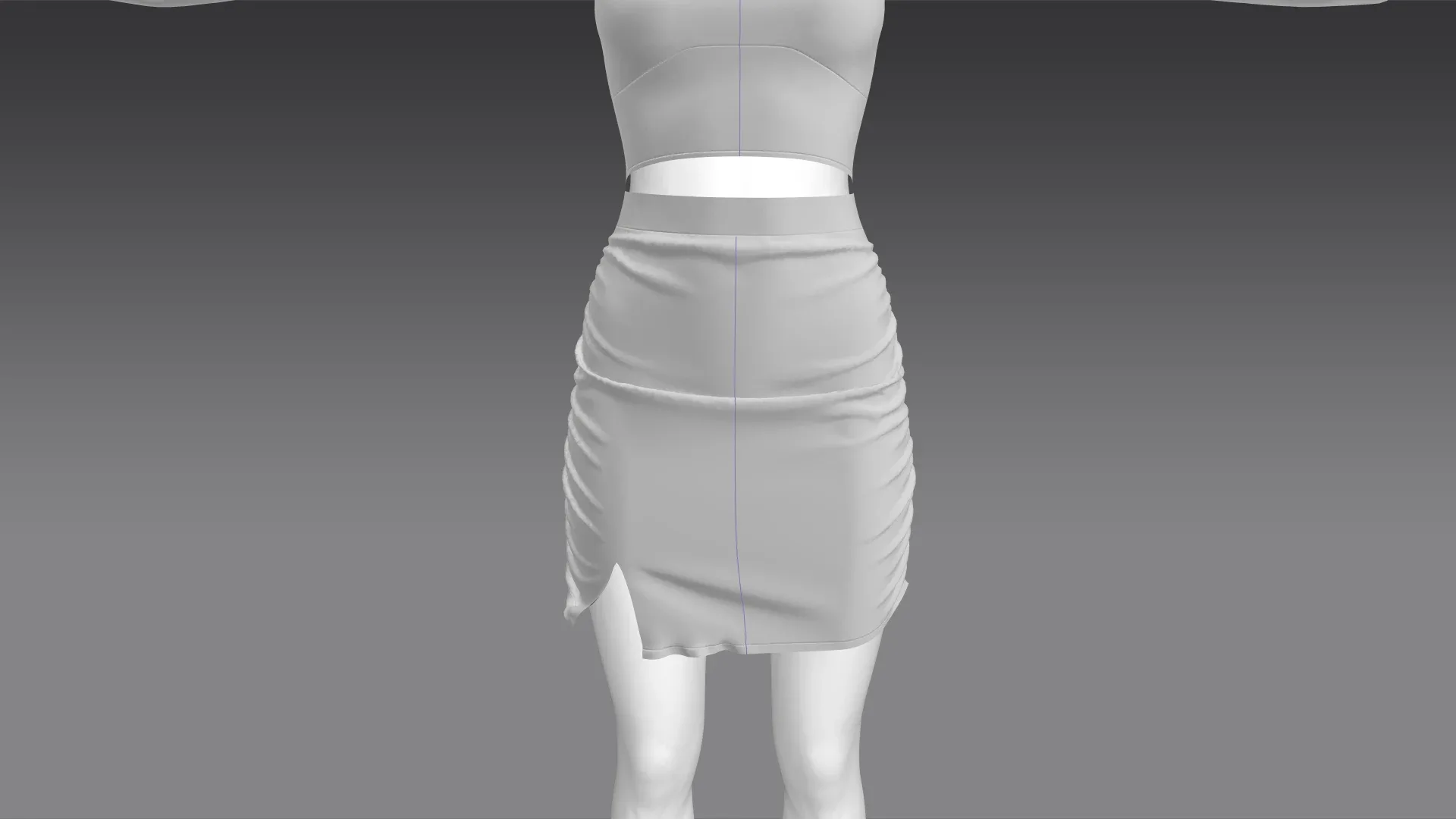 Skirt No.3 (Marvelous Designer & Clo3d & FBX & OBJ & Texture)