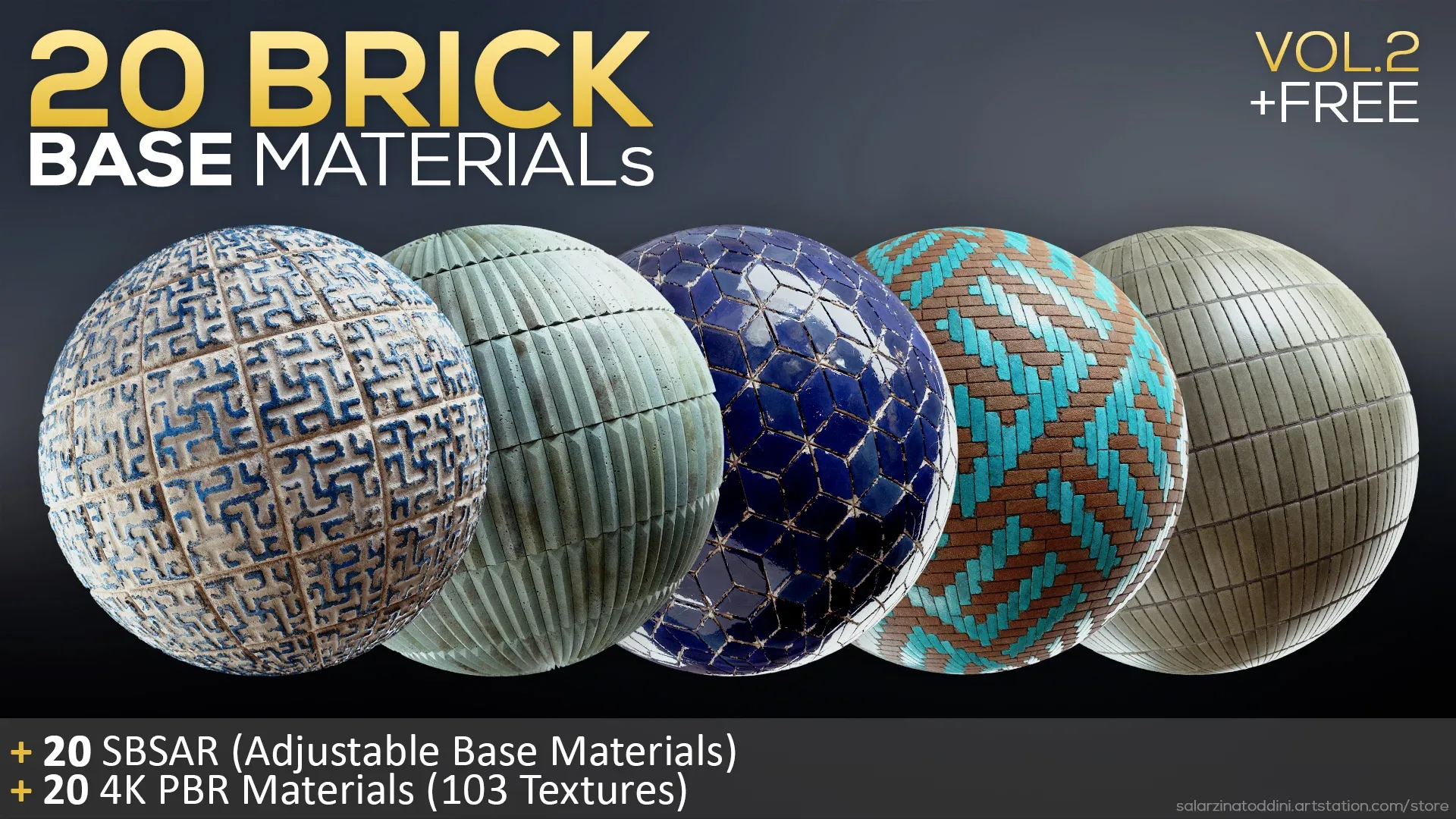 20 Brick Base Materials vol.2
