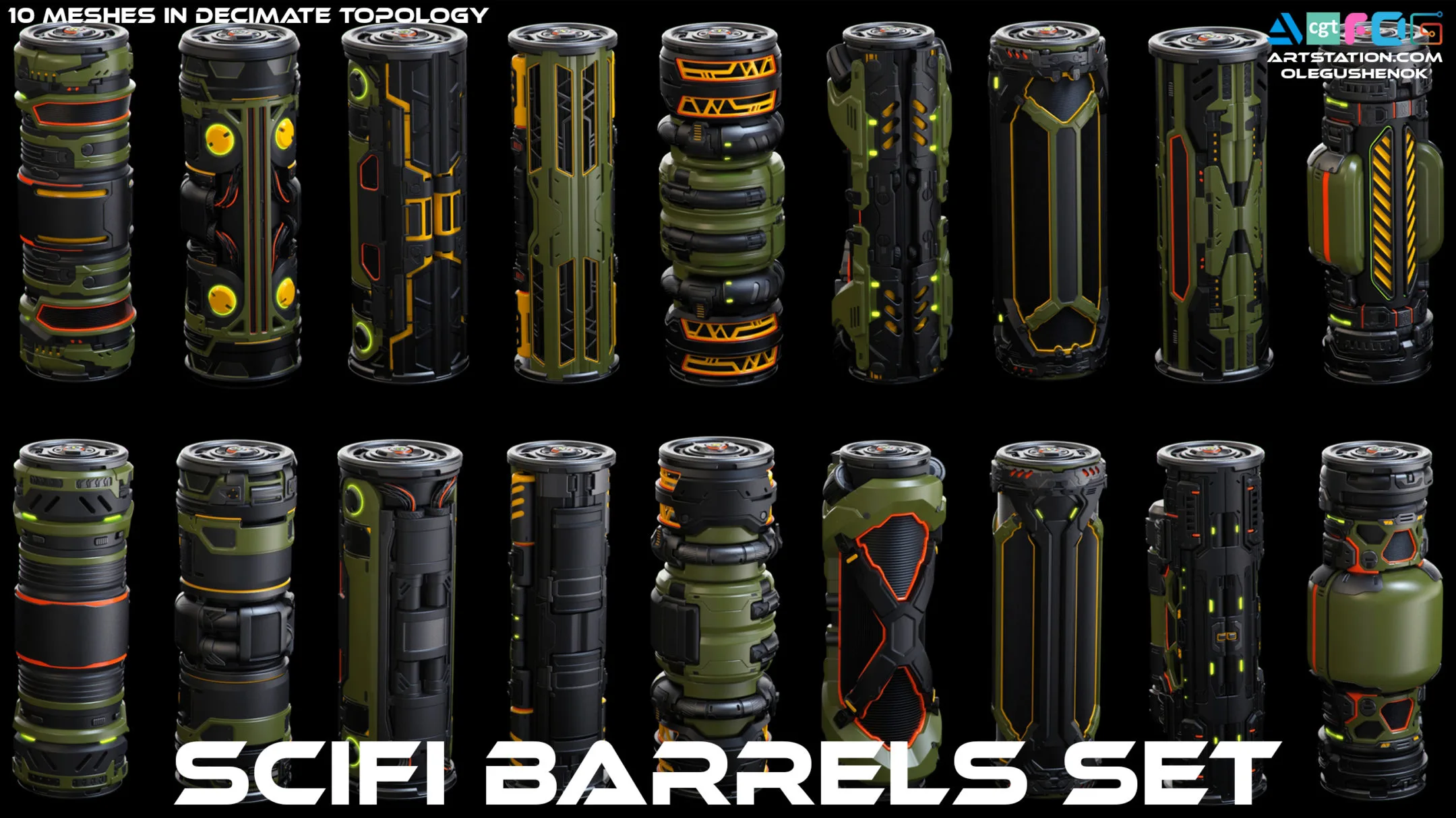 SciFi Barrels Set