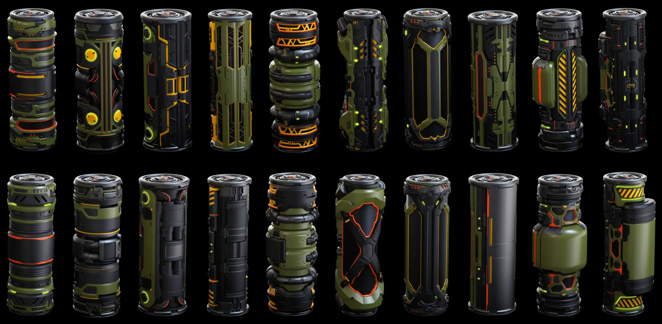 SciFi Barrels Set