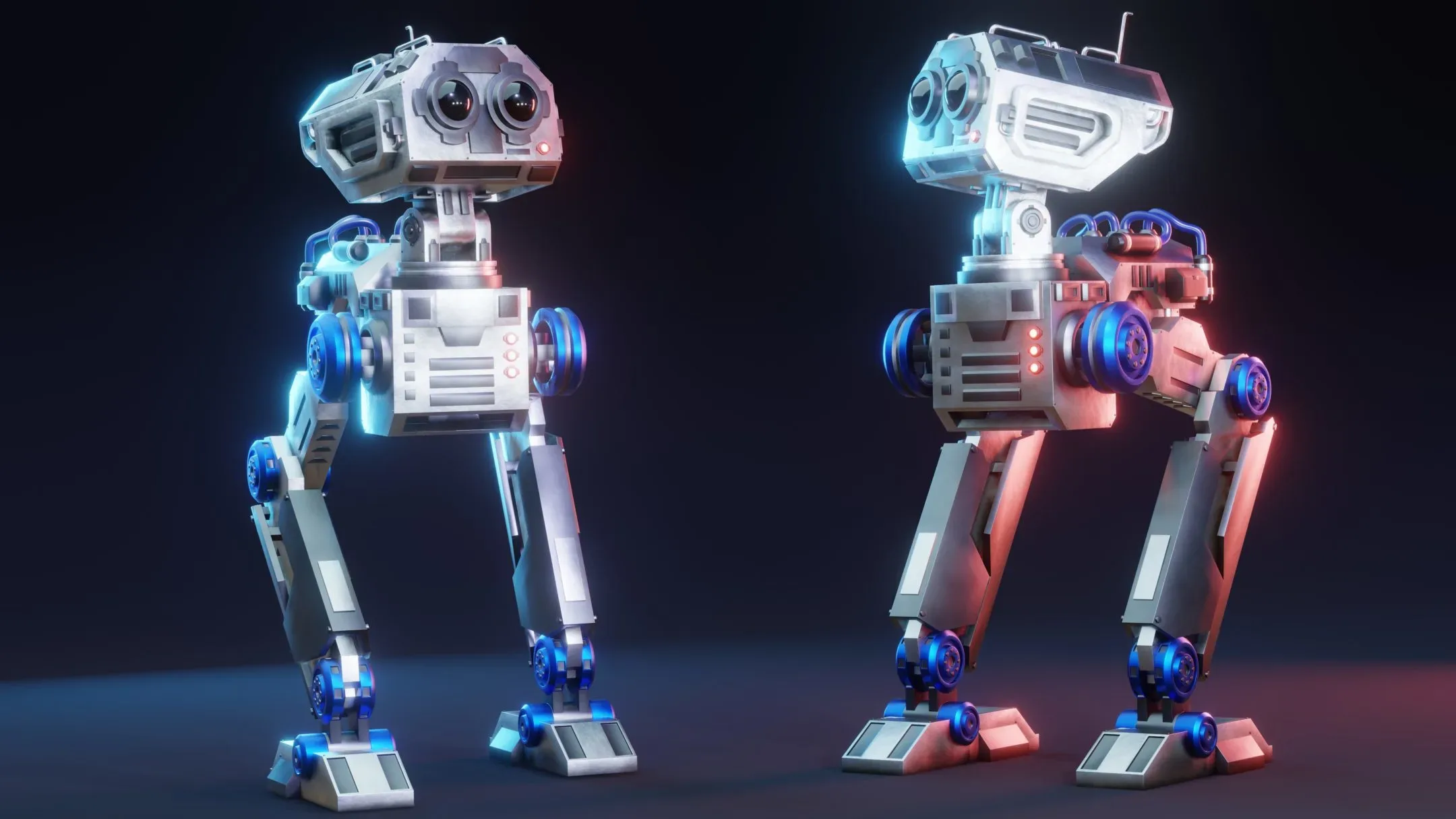Sci-Fi Mech Robot - Rigged (Blender Eevee)