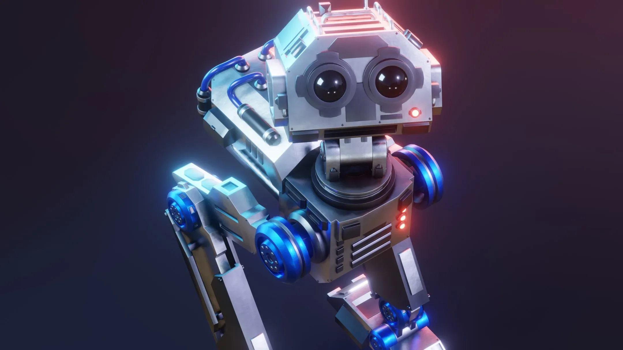 Sci-Fi Mech Robot - Rigged (Blender Eevee)