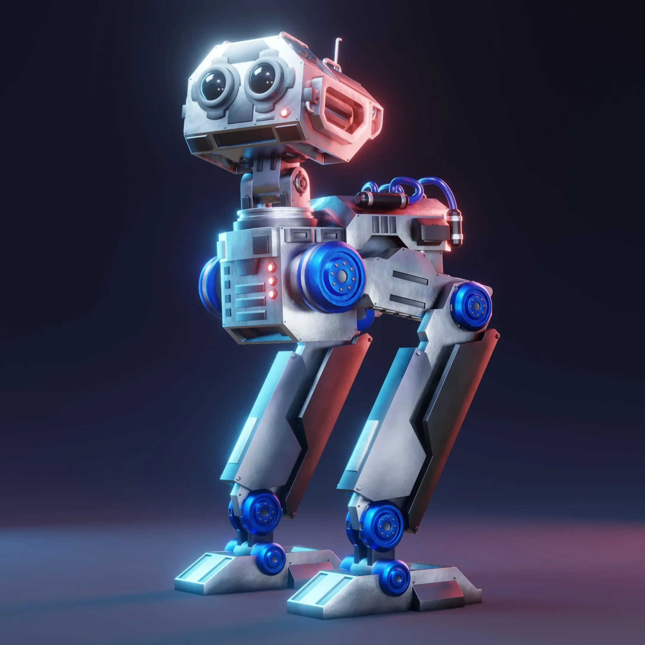 Sci-Fi Mech Robot - Rigged (Blender Eevee)