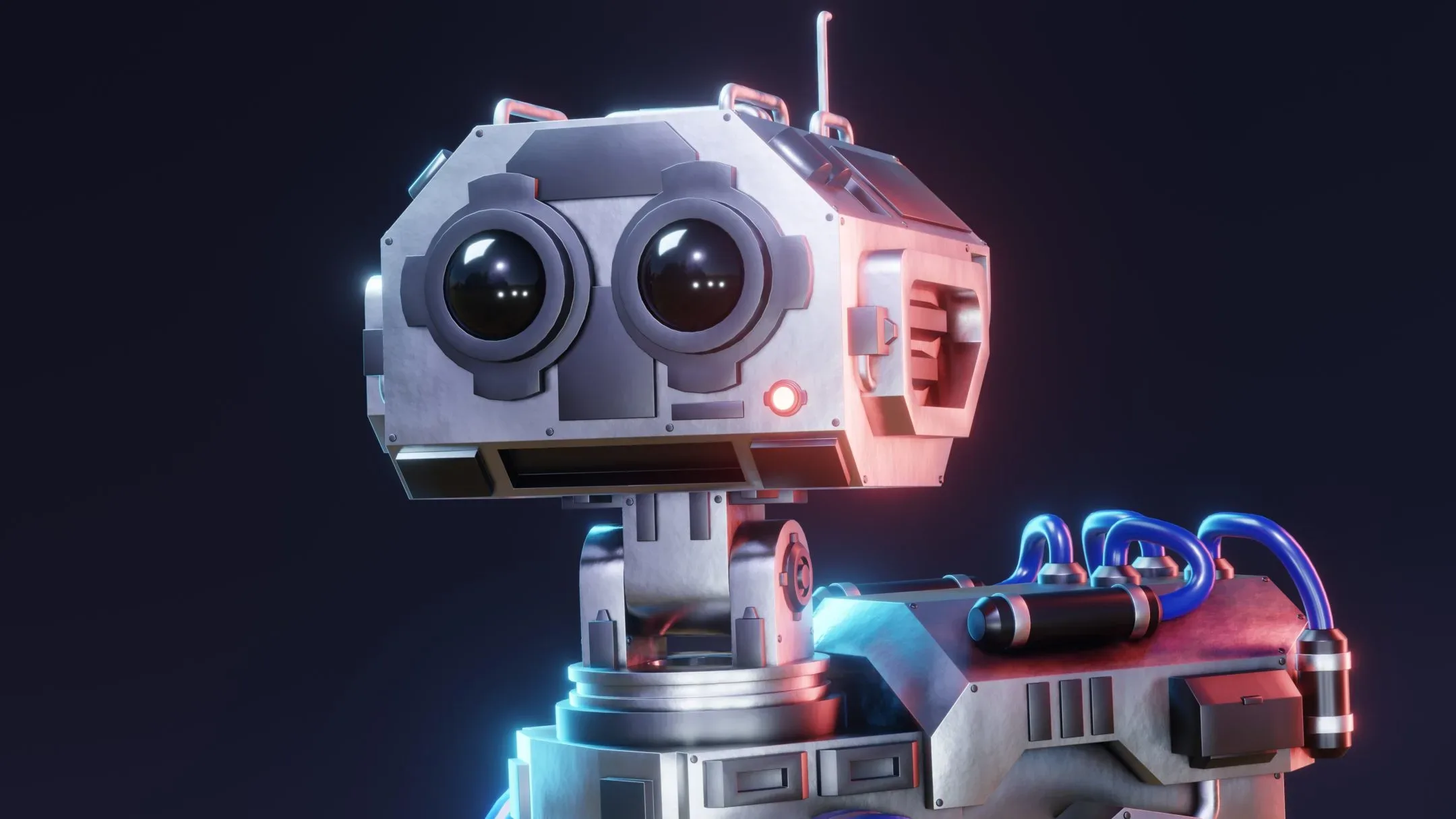 Sci-Fi Mech Robot - Rigged (Blender Eevee)