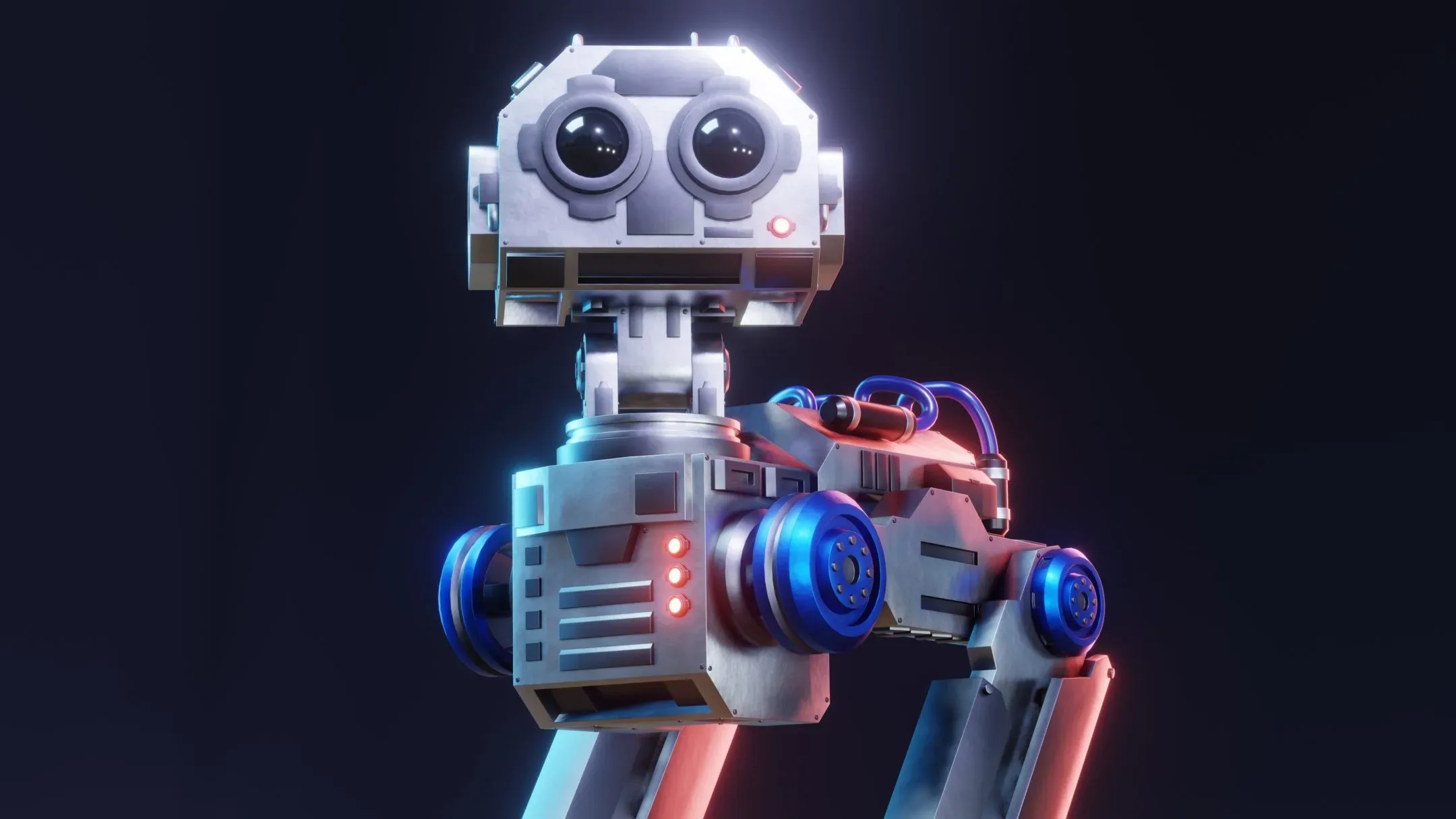 Sci-Fi Mech Robot - Rigged (Blender Eevee)