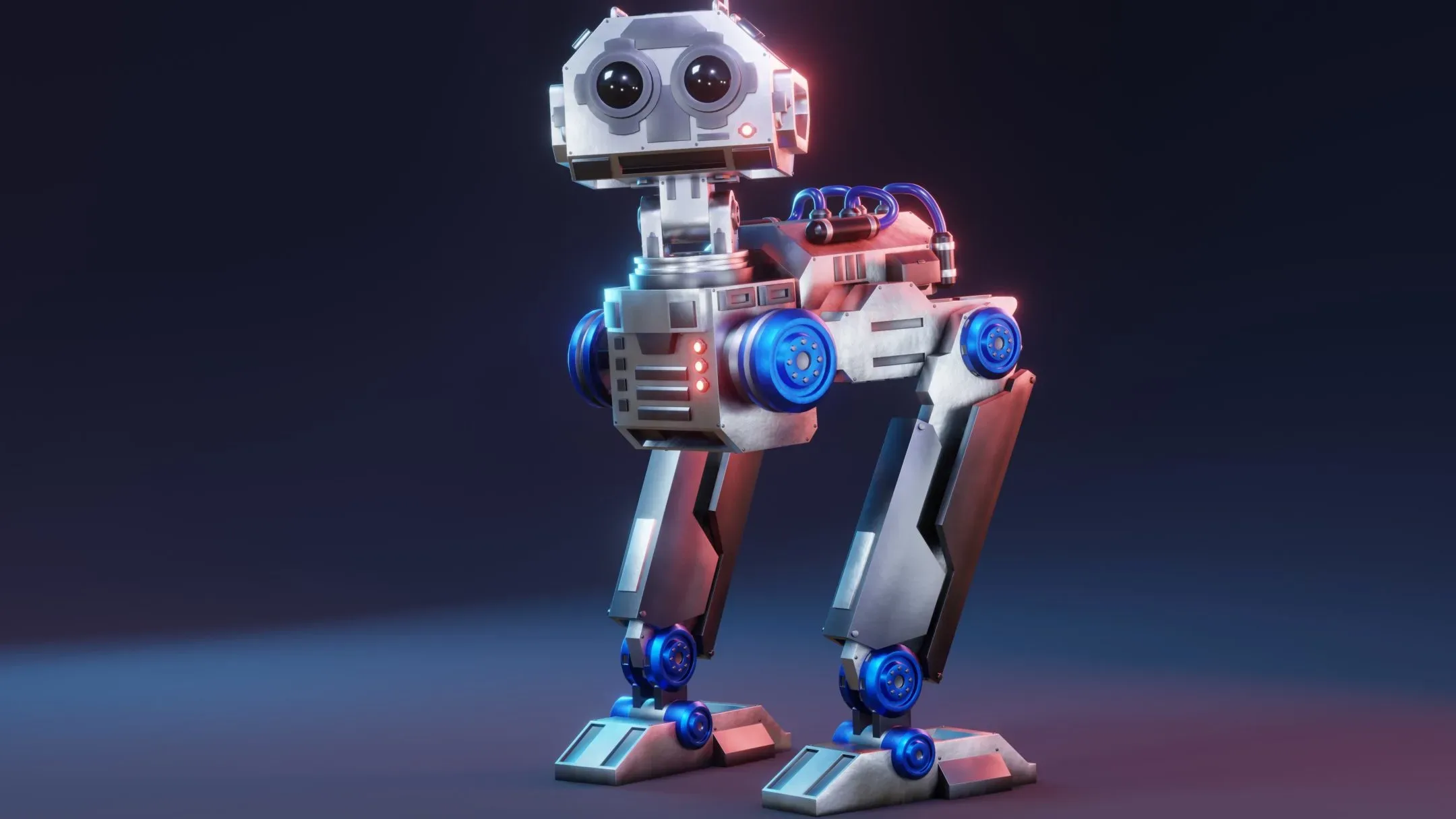 Sci-Fi Mech Robot - Rigged (Blender Eevee)