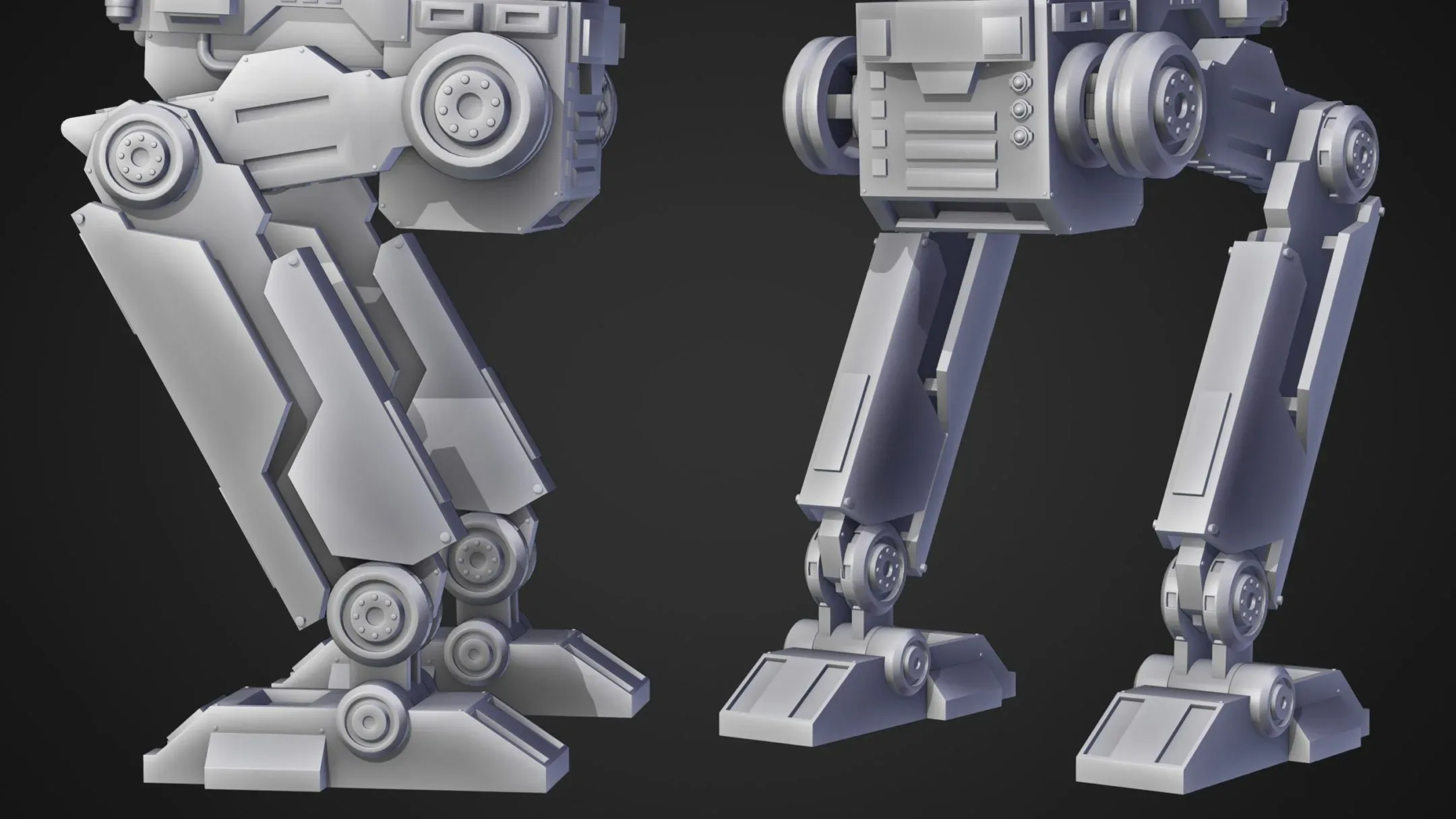 Sci-Fi Mech Robot - Rigged (Blender Eevee)