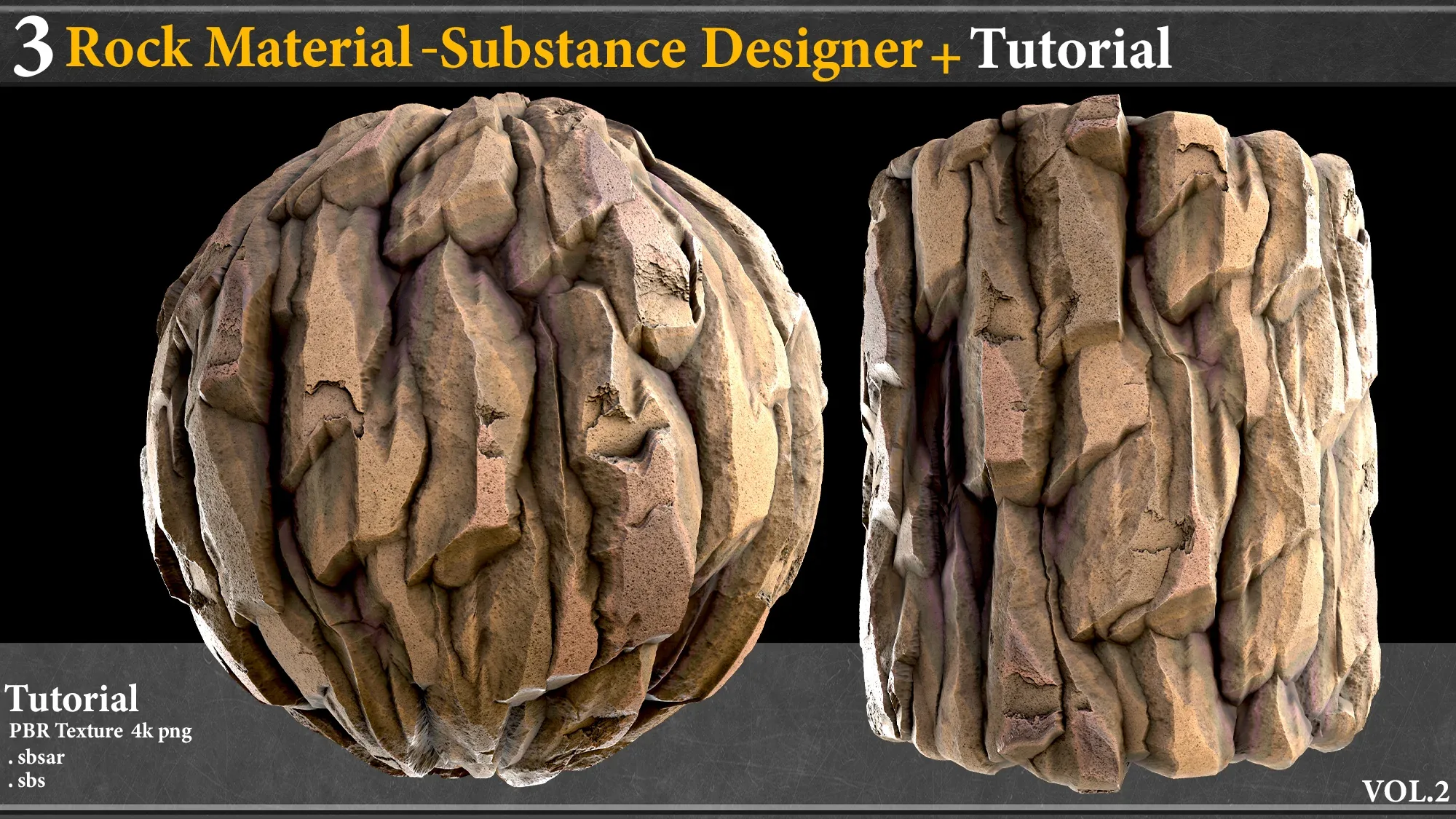 3 Rock Material - Substance Designer+ Toturial-vol.2