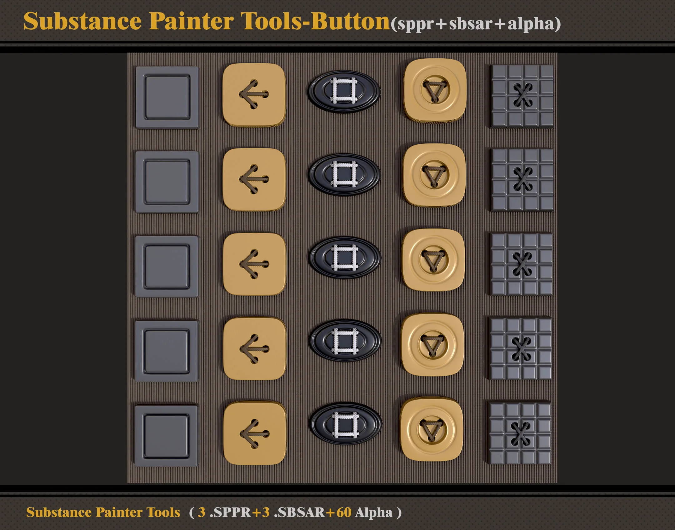 Substance Painter Tools-Button (SBSAR-SPPR-Alpha)