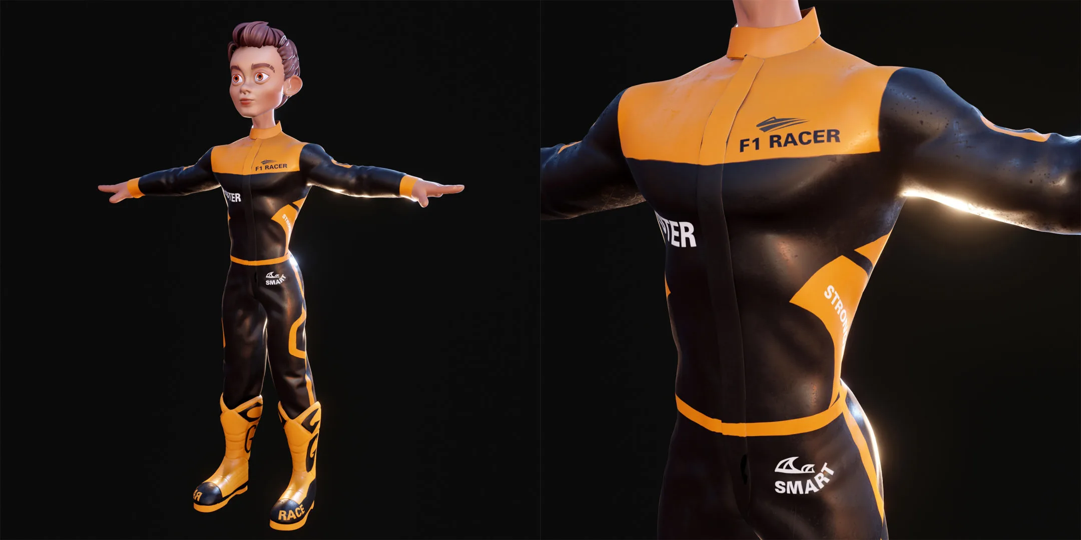 3D Modeling - F1 Driver - Richard - Blender 3