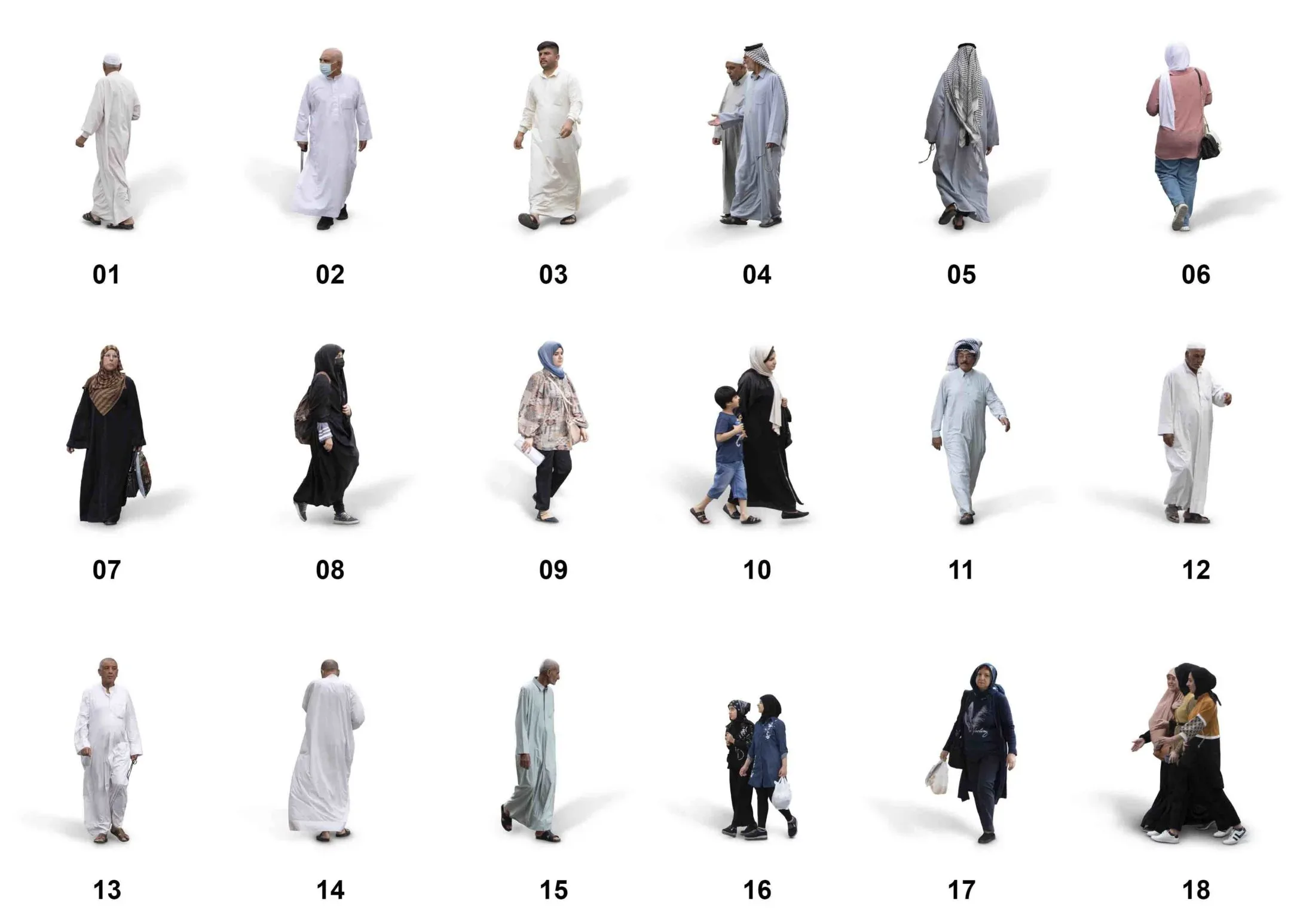 150 PNG+PSD Arabian people Full HD CUTOUT Pack - Vol1