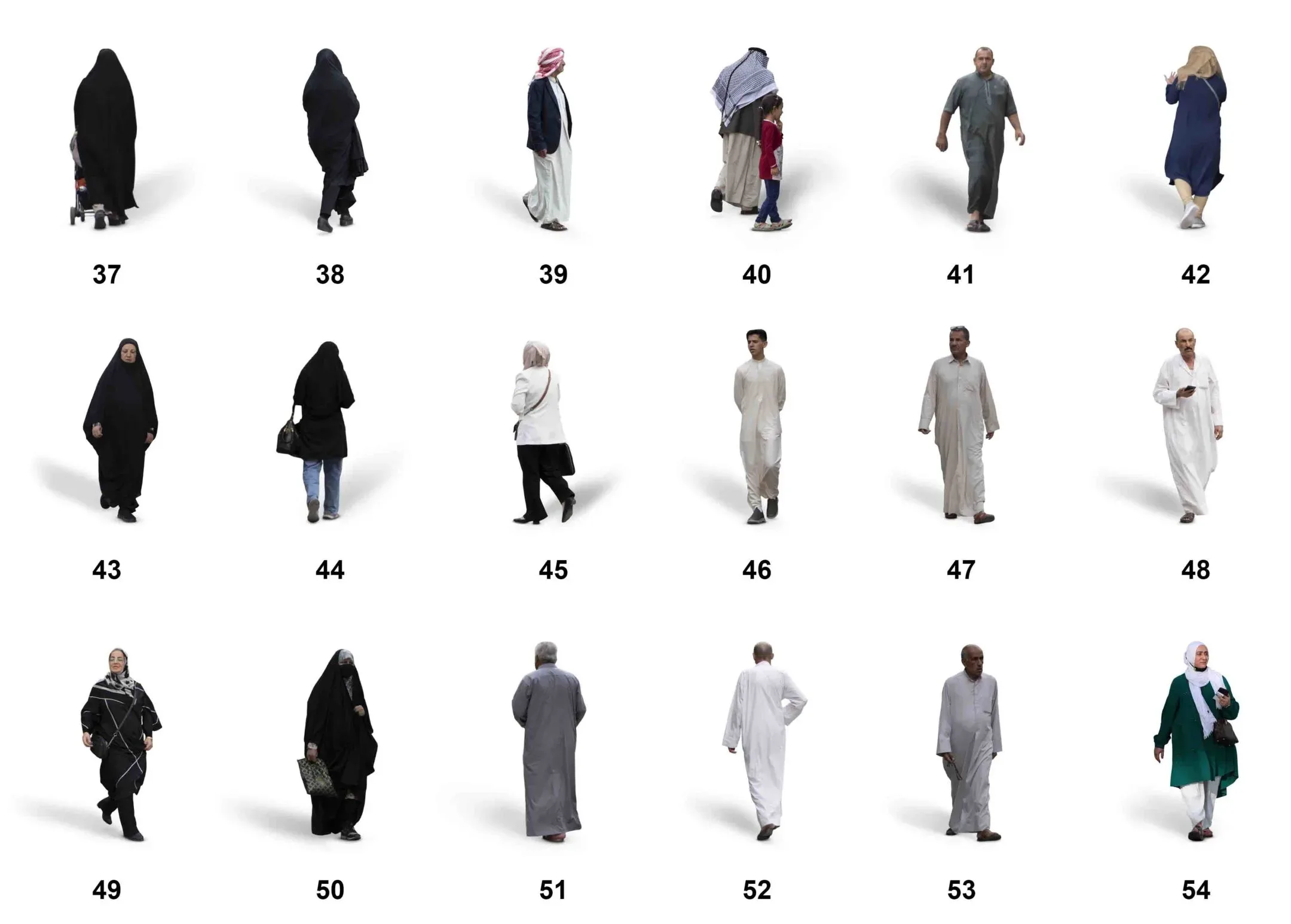 150 PNG+PSD Arabian people Full HD CUTOUT Pack - Vol1