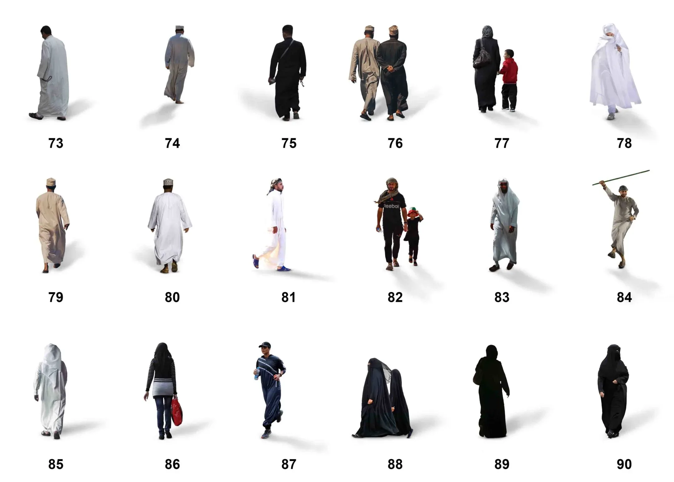 150 PNG+PSD Arabian people Full HD CUTOUT Pack - Vol1