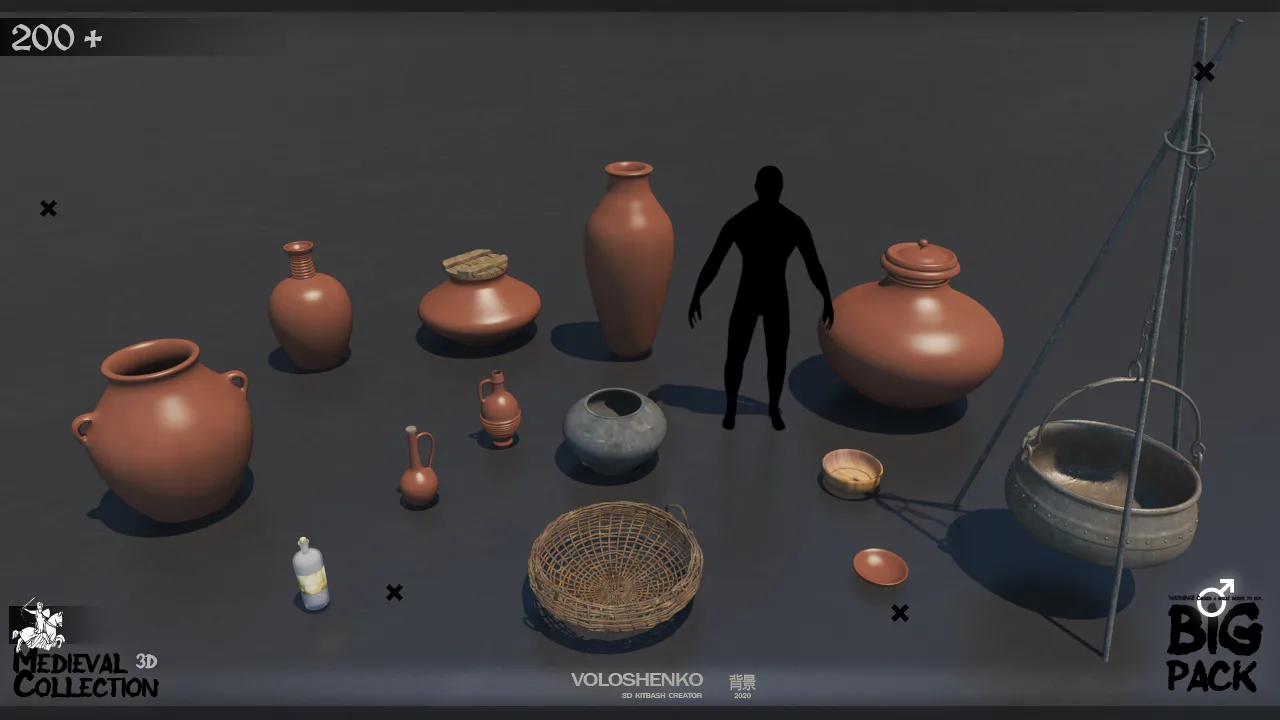 Medieval Collection 3D Model