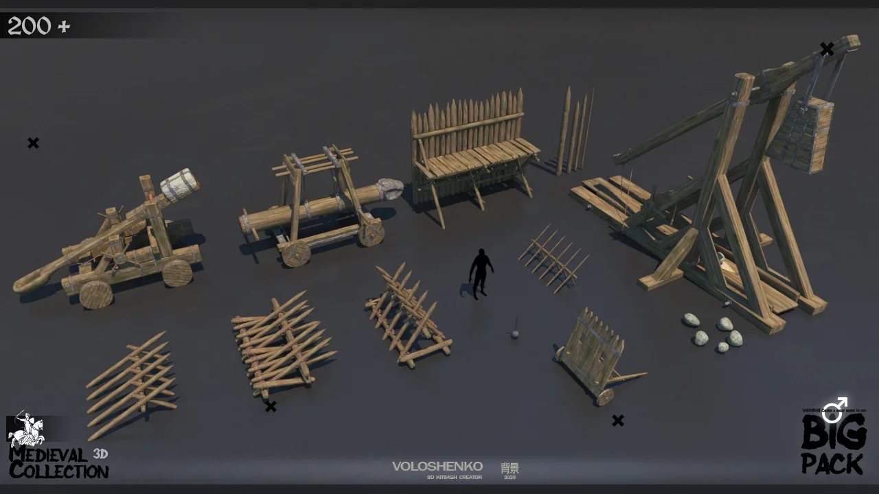 Medieval Collection 3D Model