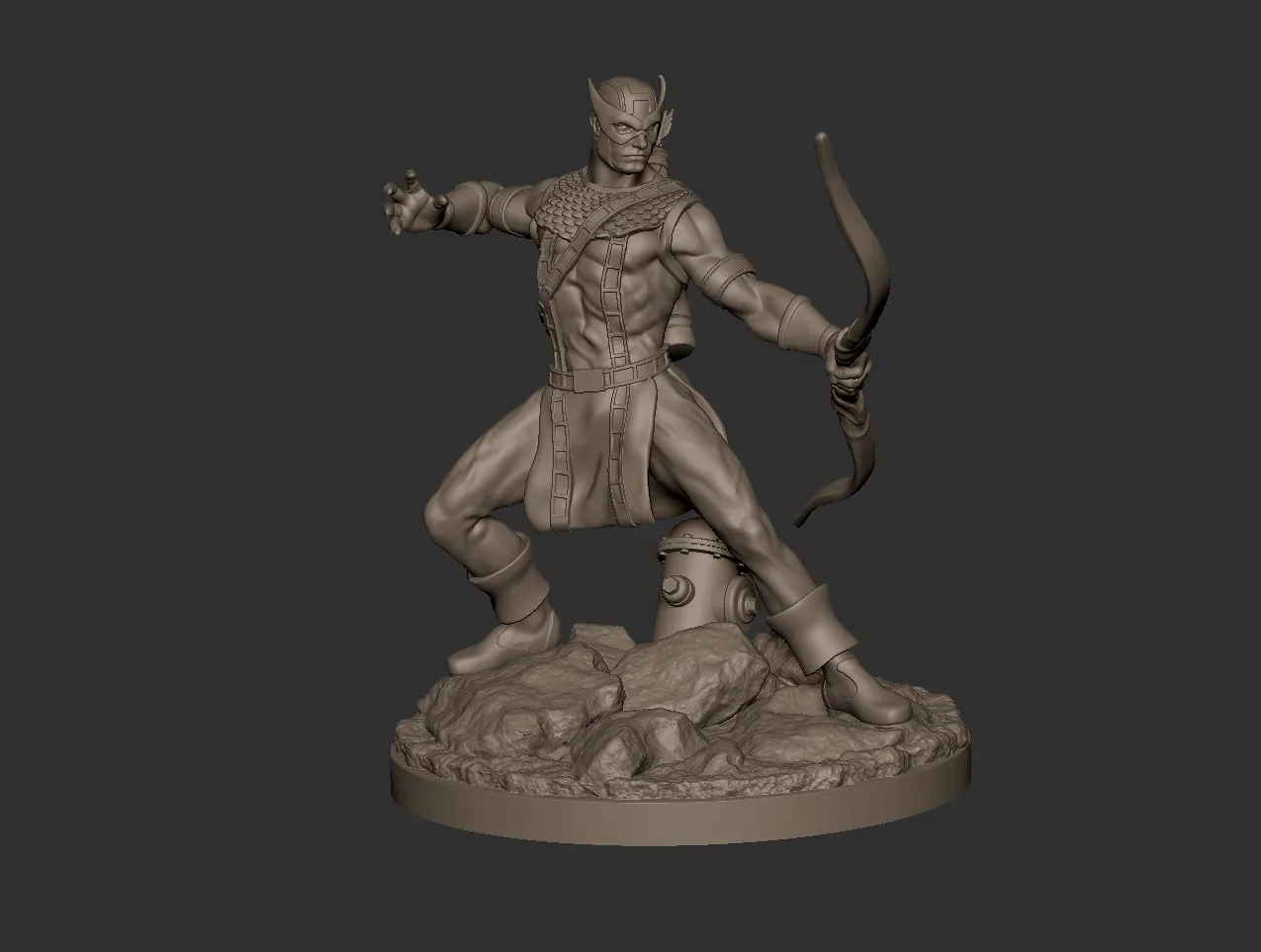 Hawkeye comics statue ready to print 1:8 scale