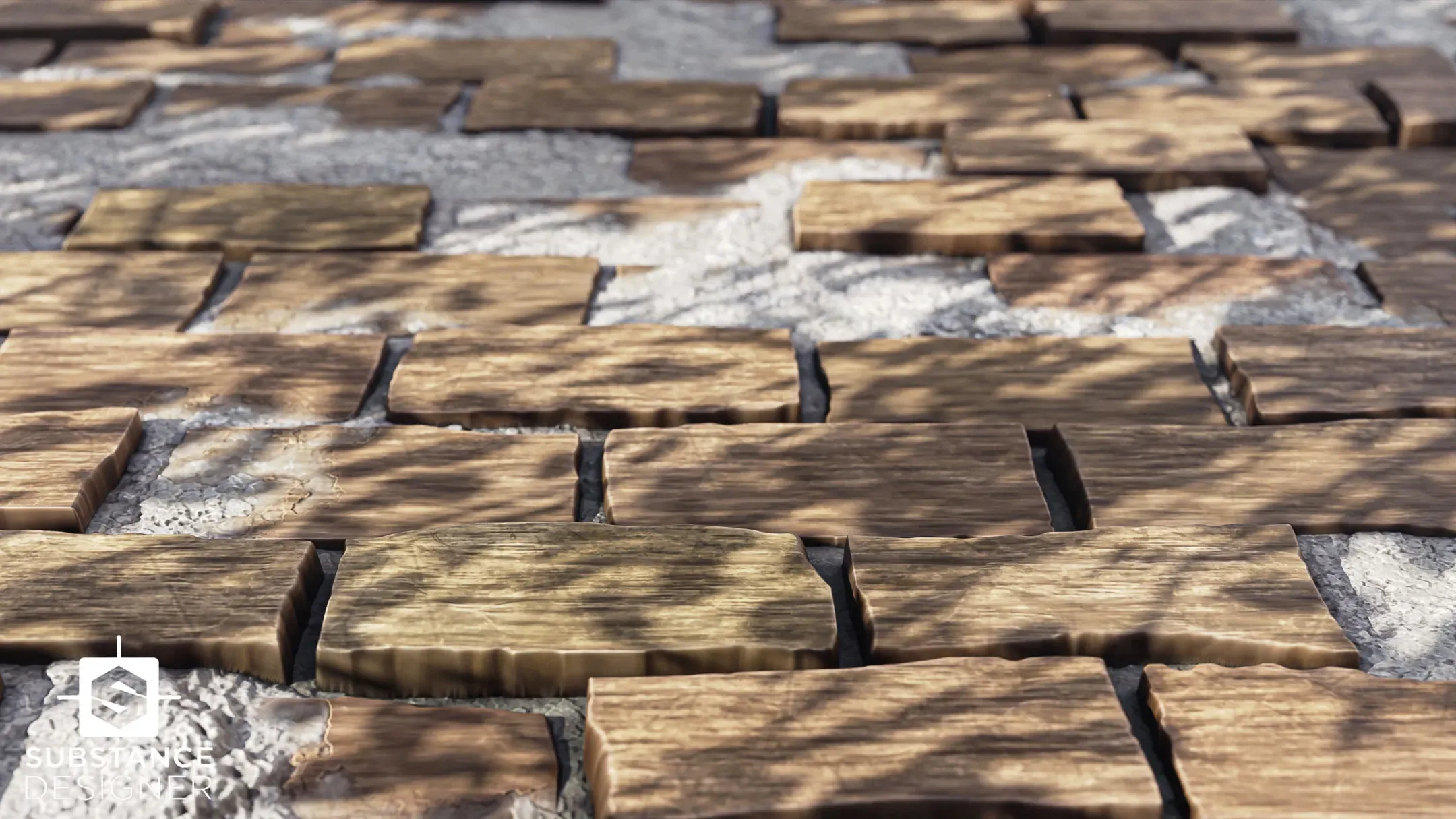 Stylized Wood Planks | Substance Designer