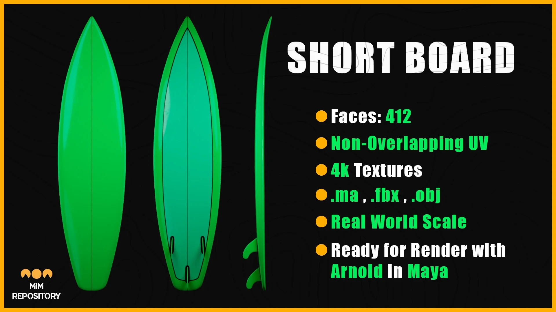 10 Surfboard 3D Models (UPDATE)