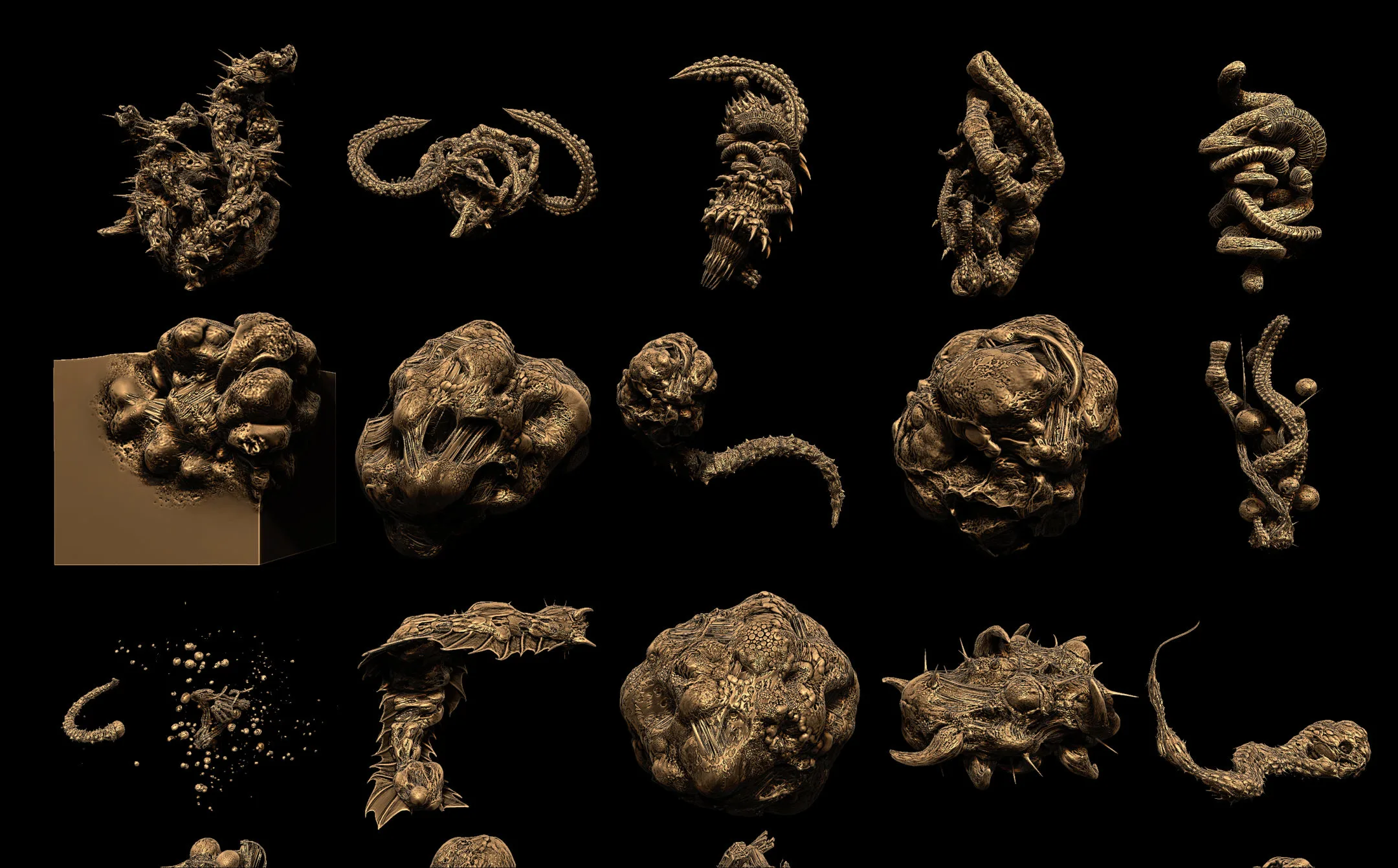 25 Organic stuff Kitbash plus TenTelZ_Creature_KitBash 10 parts