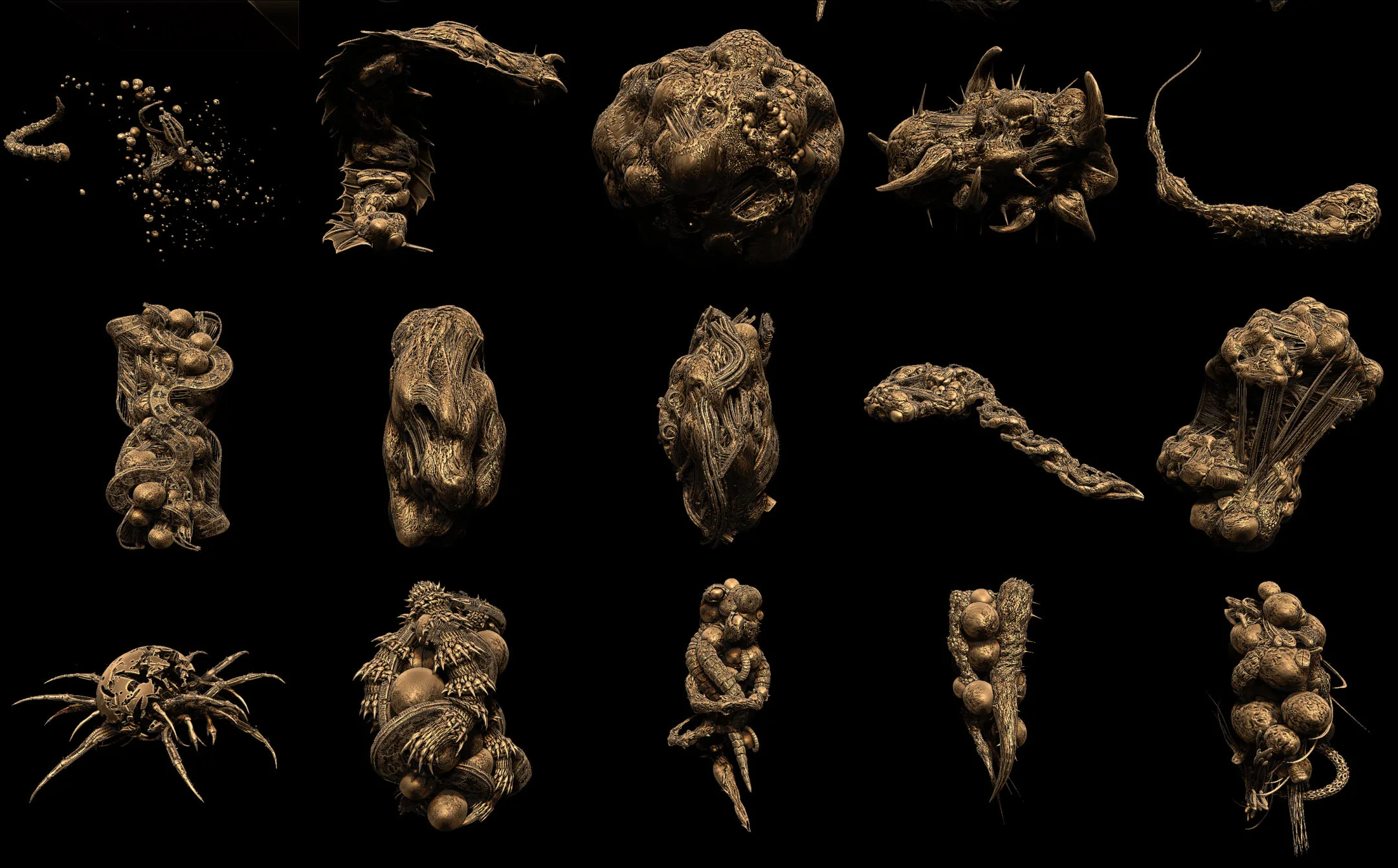 25 Organic stuff Kitbash plus TenTelZ_Creature_KitBash 10 parts