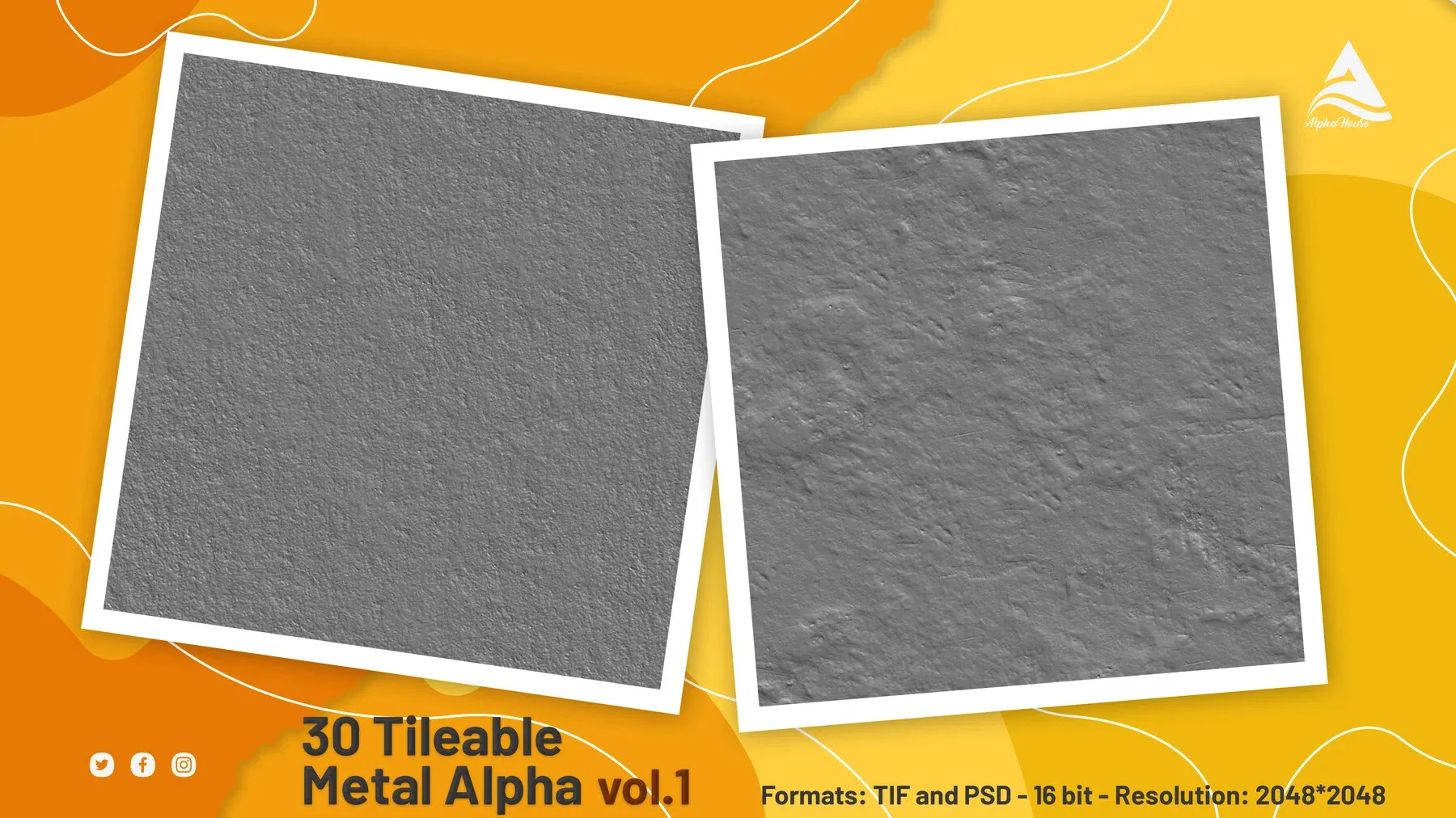 30 Tileable Metal Alpha (vol.1)
