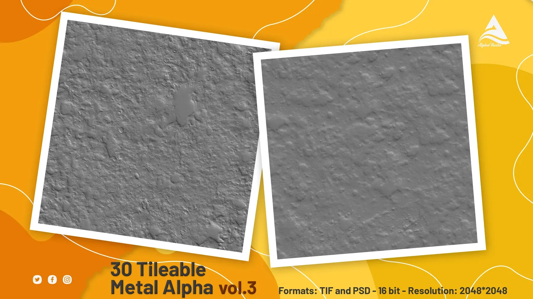 30 Tileable Metal Alpha (vol.3)