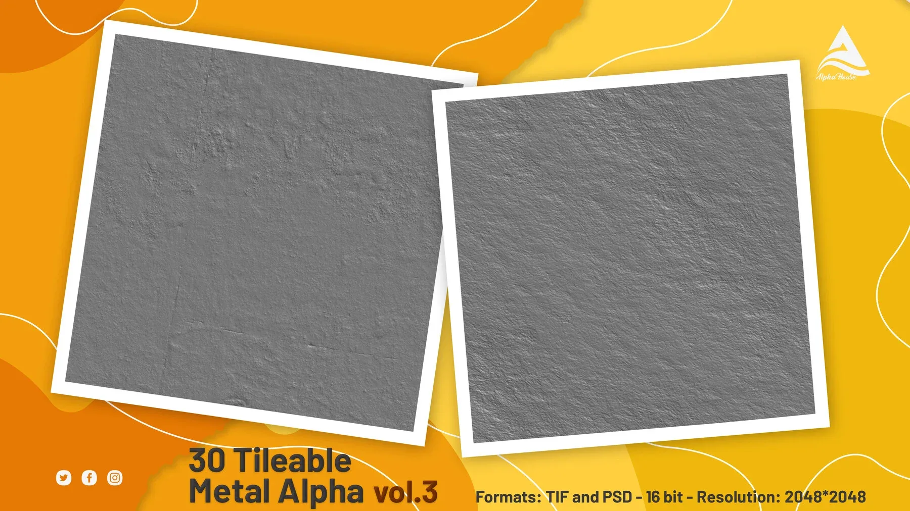 30 Tileable Metal Alpha (vol.3)