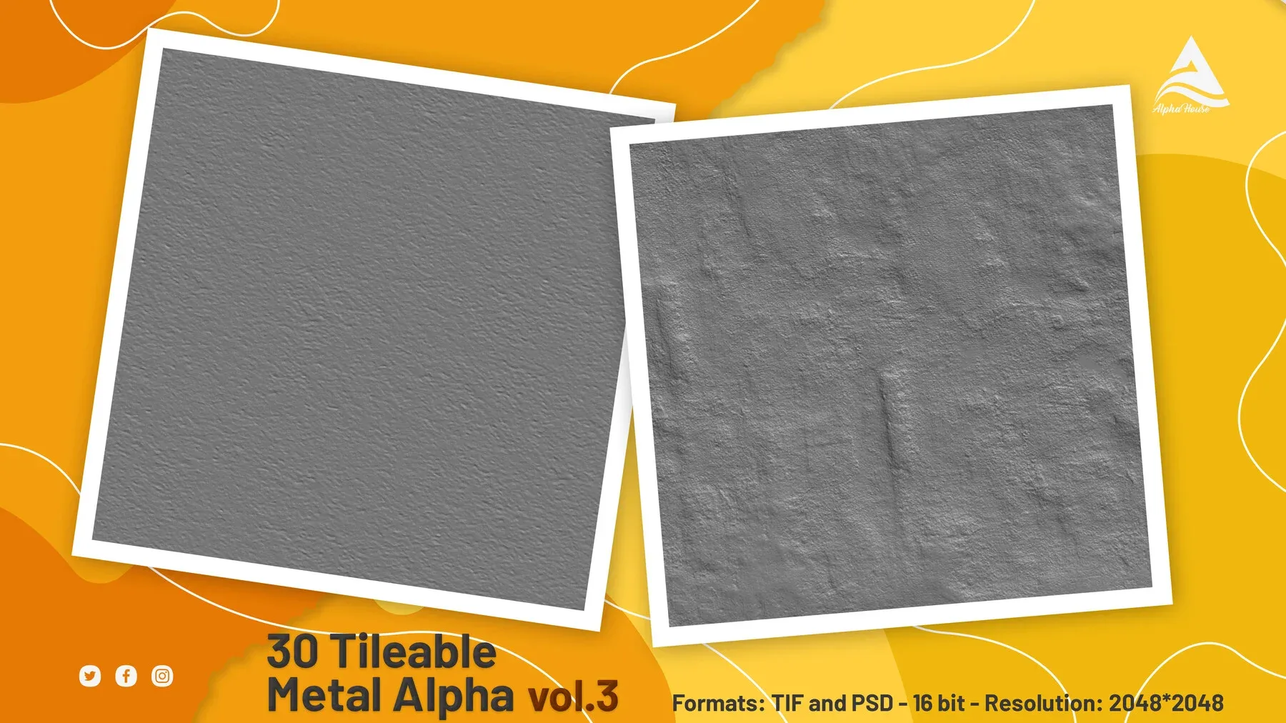 30 Tileable Metal Alpha (vol.3)