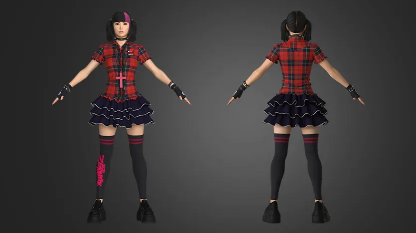 Japanese Jpop Outfit | Clo3d | Marvelous designer