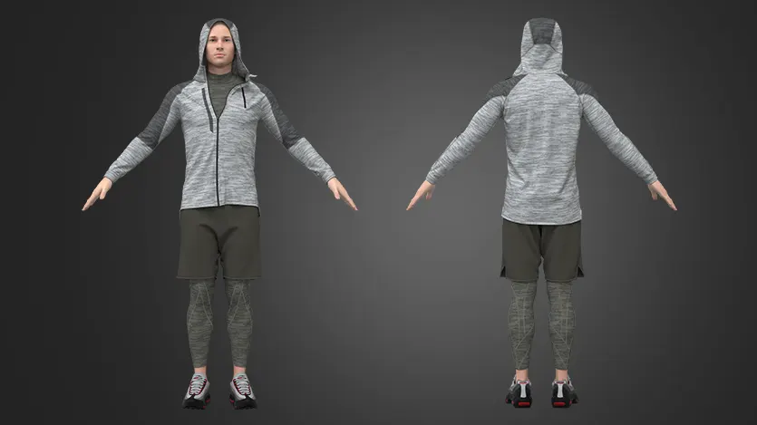 Men's Sport Outfit | Clo3d | Marvelous designer