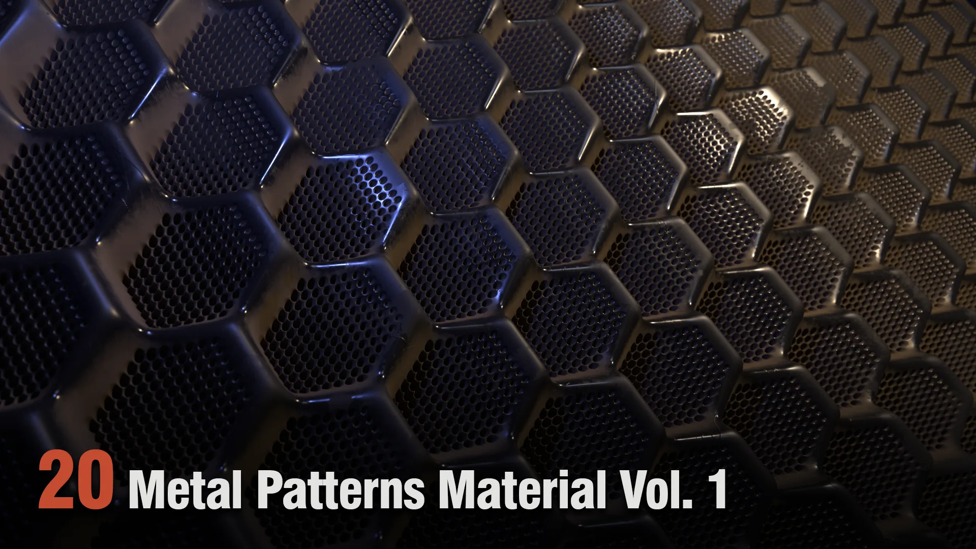 20 Metal Patterns PBR Material Vol. 1