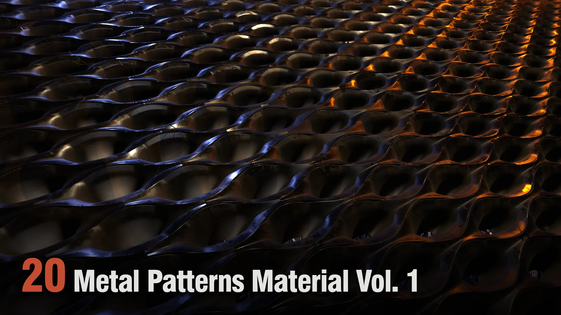 20 Metal Patterns PBR Material Vol. 1